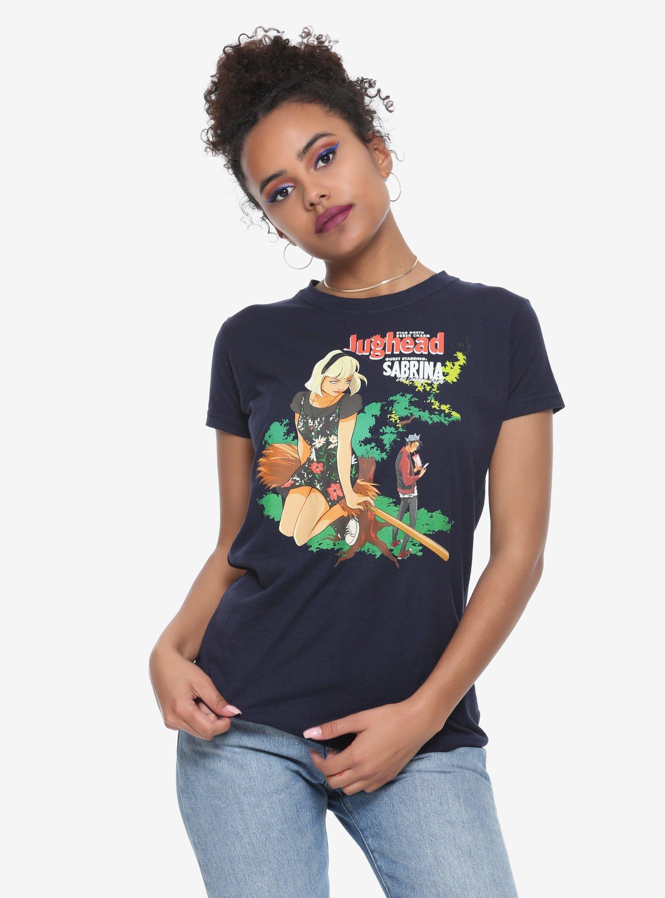 Archie Comics Jughead Sabrina The Teenage Witch Girls T-Shirt, NAVY, hi-res