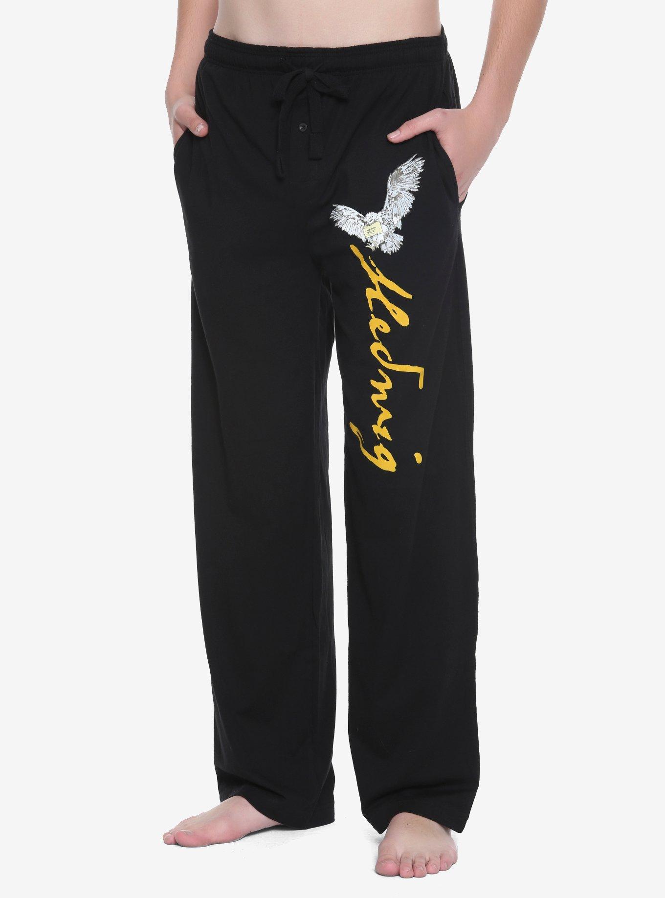 Harry Potter Hedwig Guys Pajama Pants, BLACK, hi-res