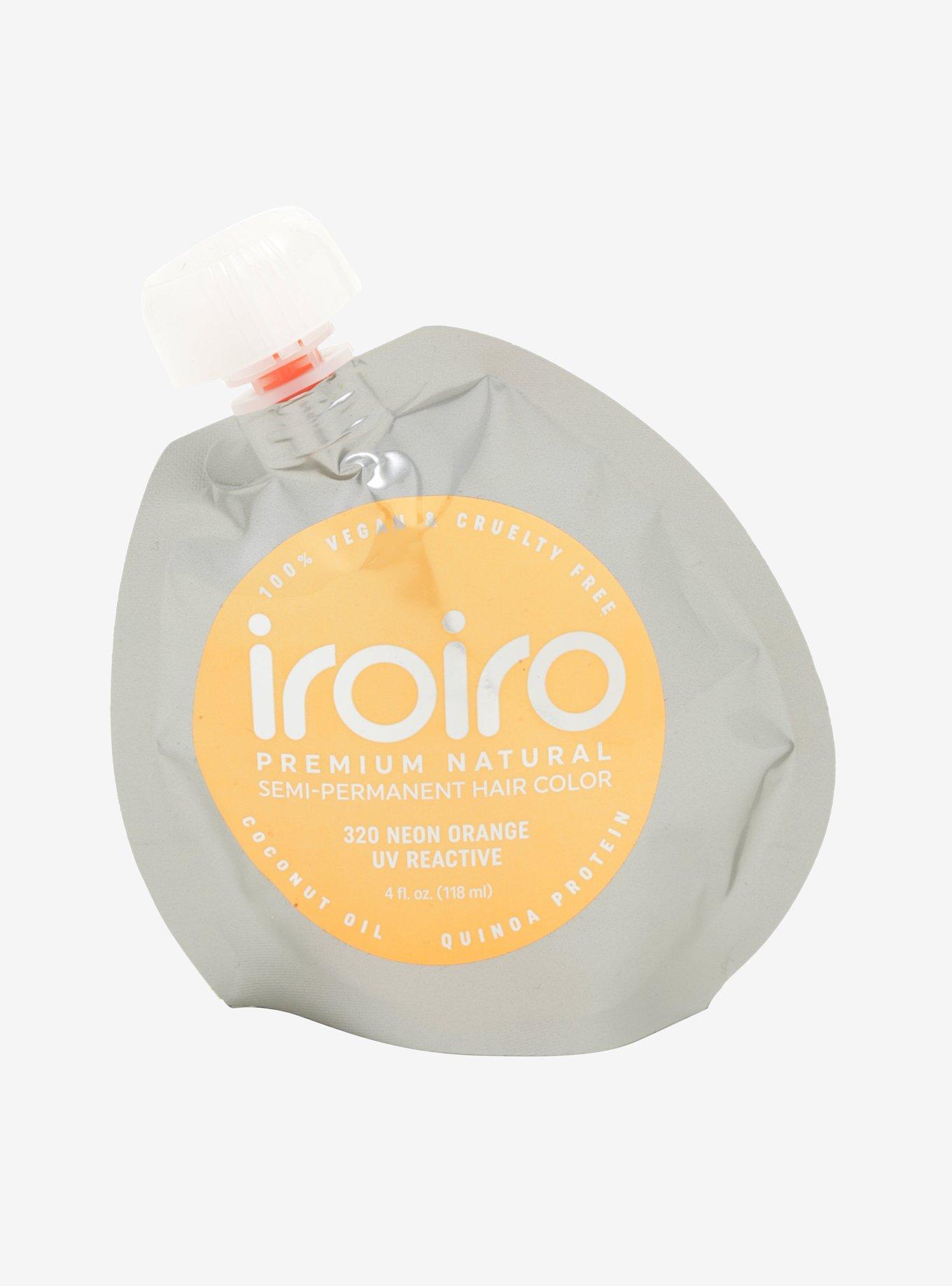 Iroiro Semi-Permanent Neon Orange UV Reactive Hair Dye, , hi-res