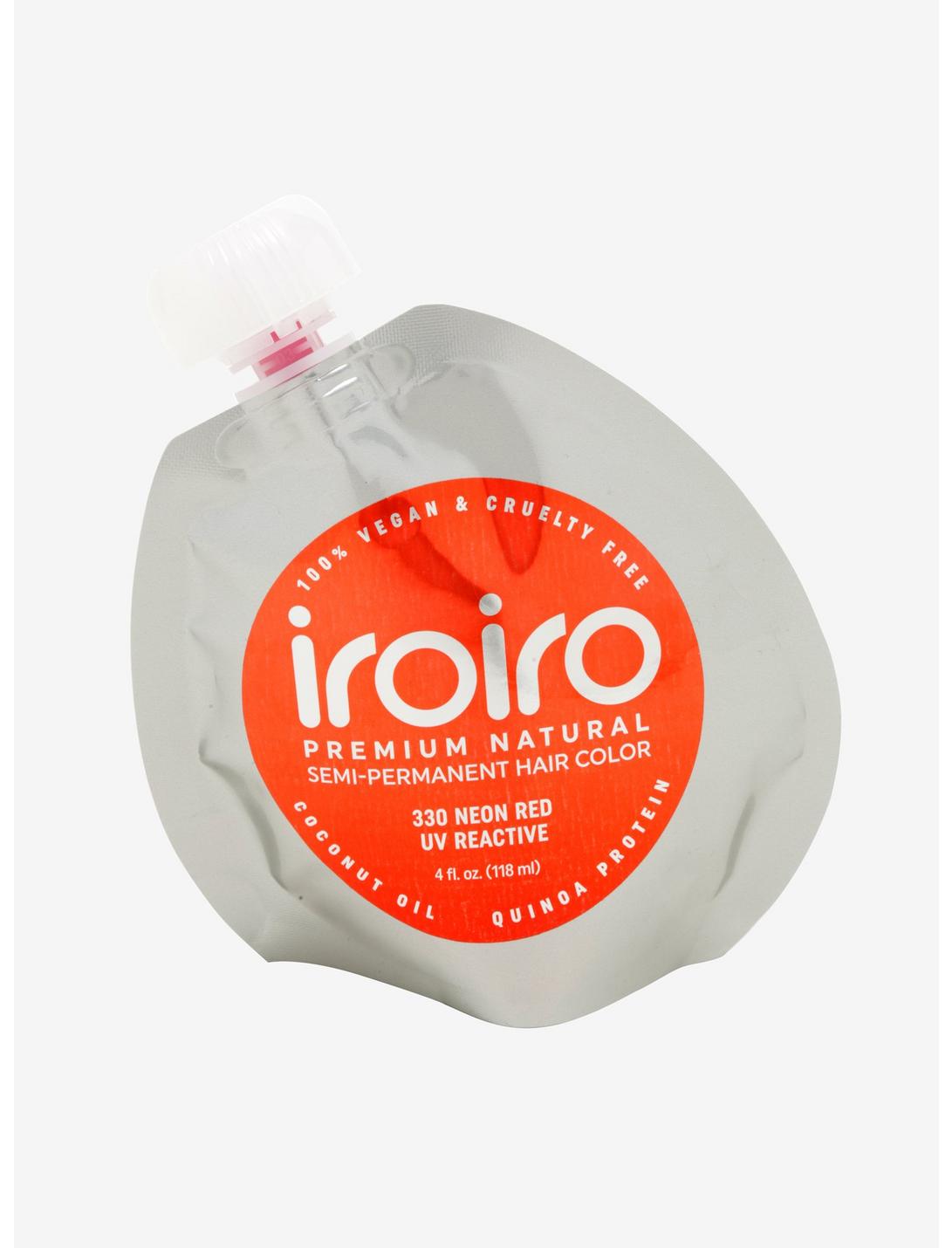 Iroiro Semi-Permanent Neon Red UV Reactive Hair Dye, , hi-res