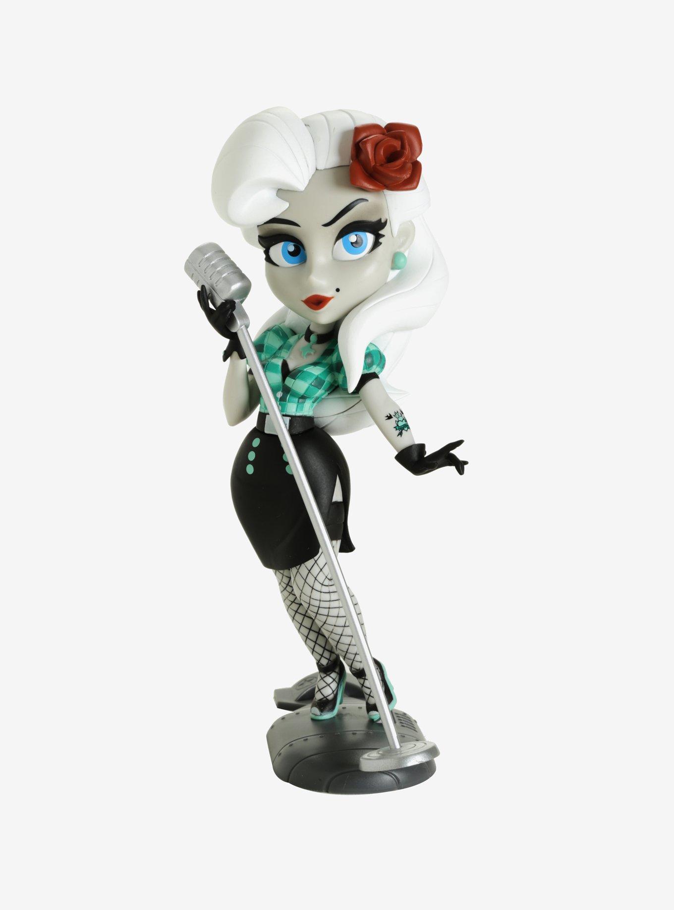 DC Comics Bombshells Black Canary Noir Edition Vinyl Figure Hot Topic Exclusive, , hi-res