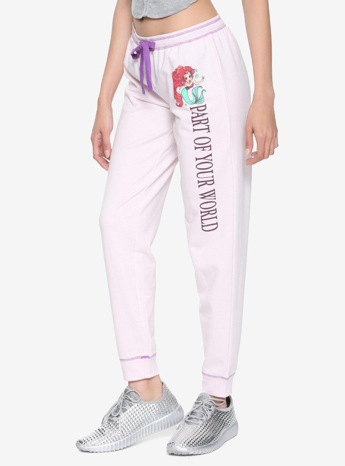 Disney The Little Mermaid Ariel Girls Jogger Pants, LIGHT PINK, hi-res