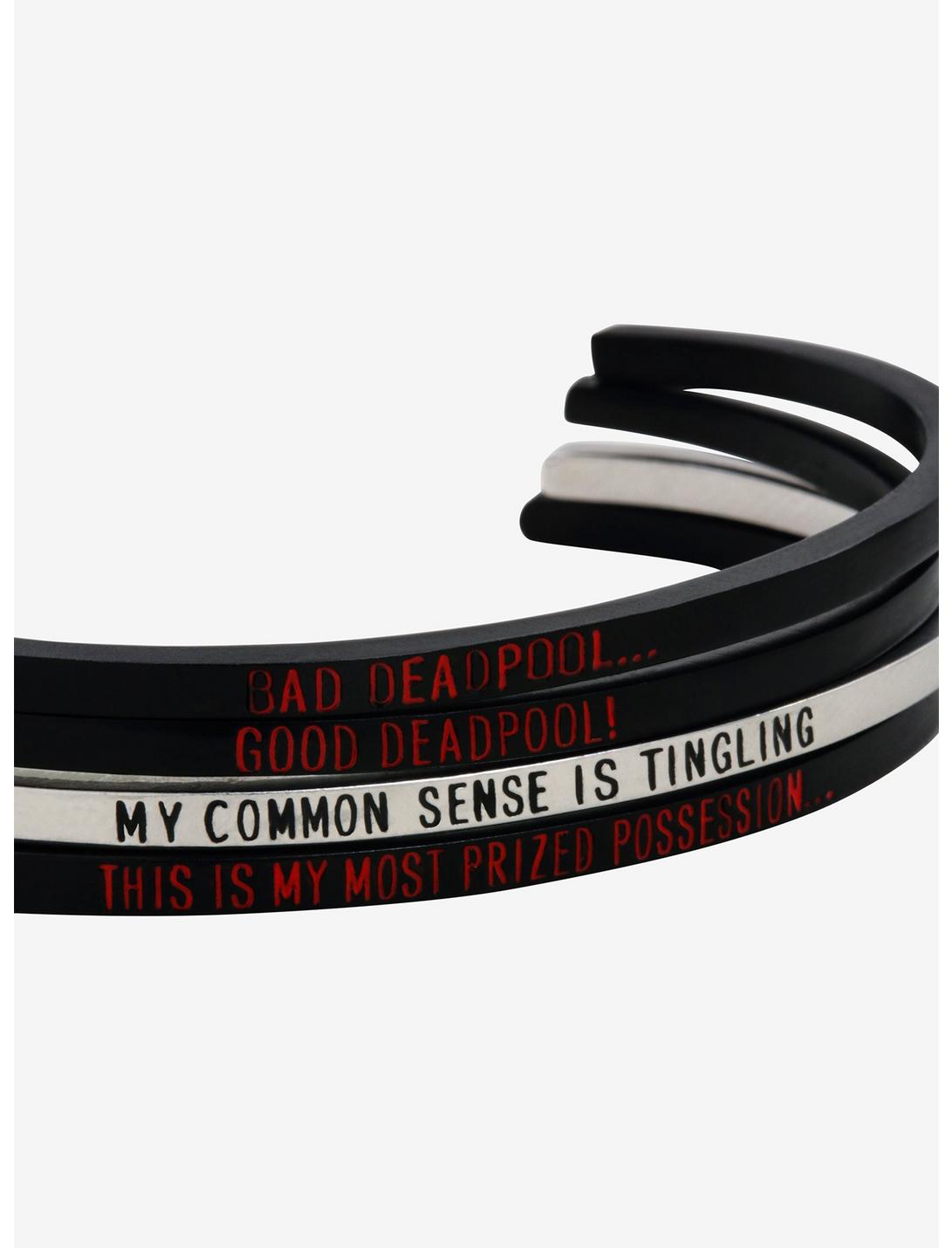 Marvel Deadpool Quotable Cuff Set - BoxLunch Exclusive, , hi-res