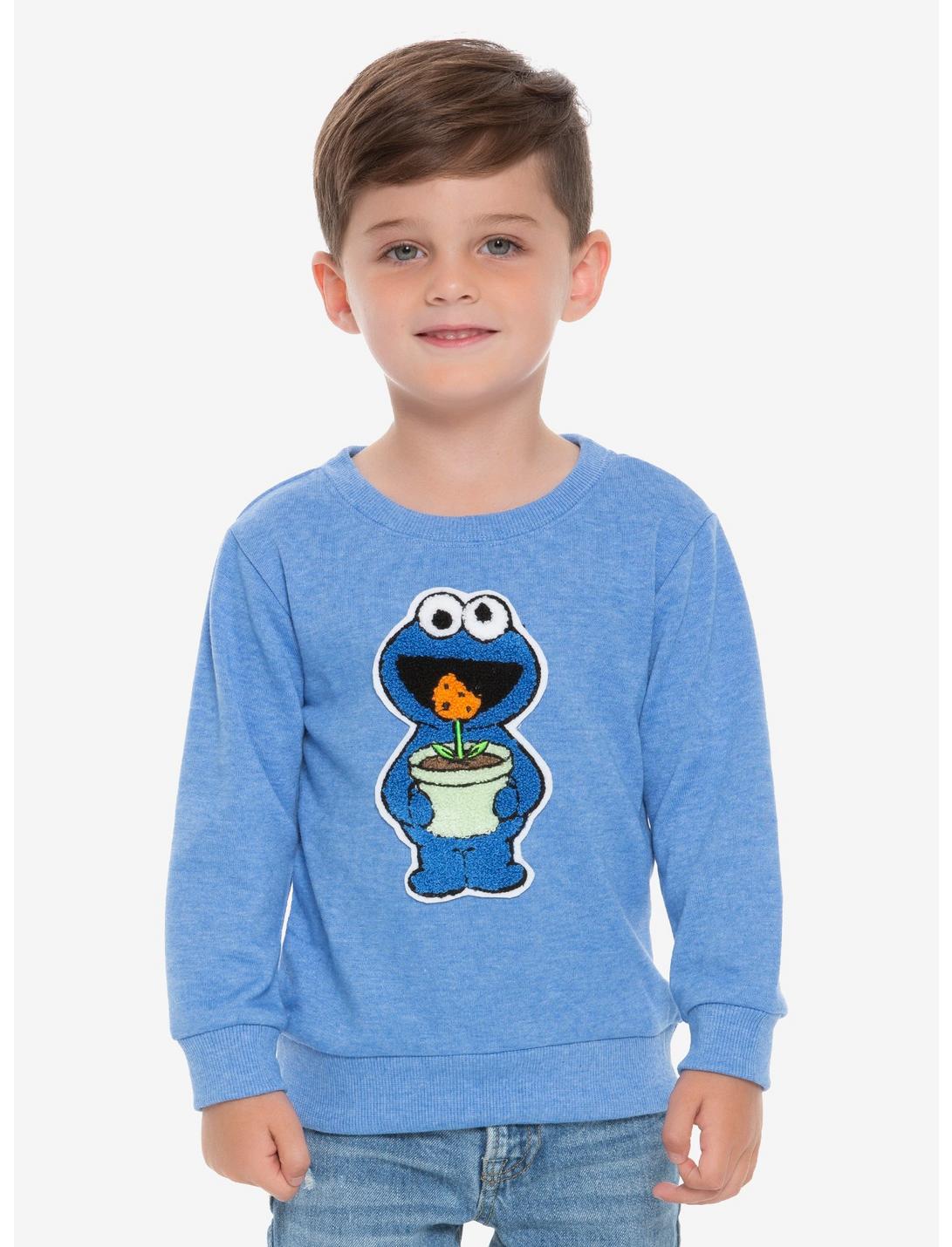 Sesame Street Cookie Monster Toddler Sweater - BoxLunch Exclusive, BLUE, hi-res