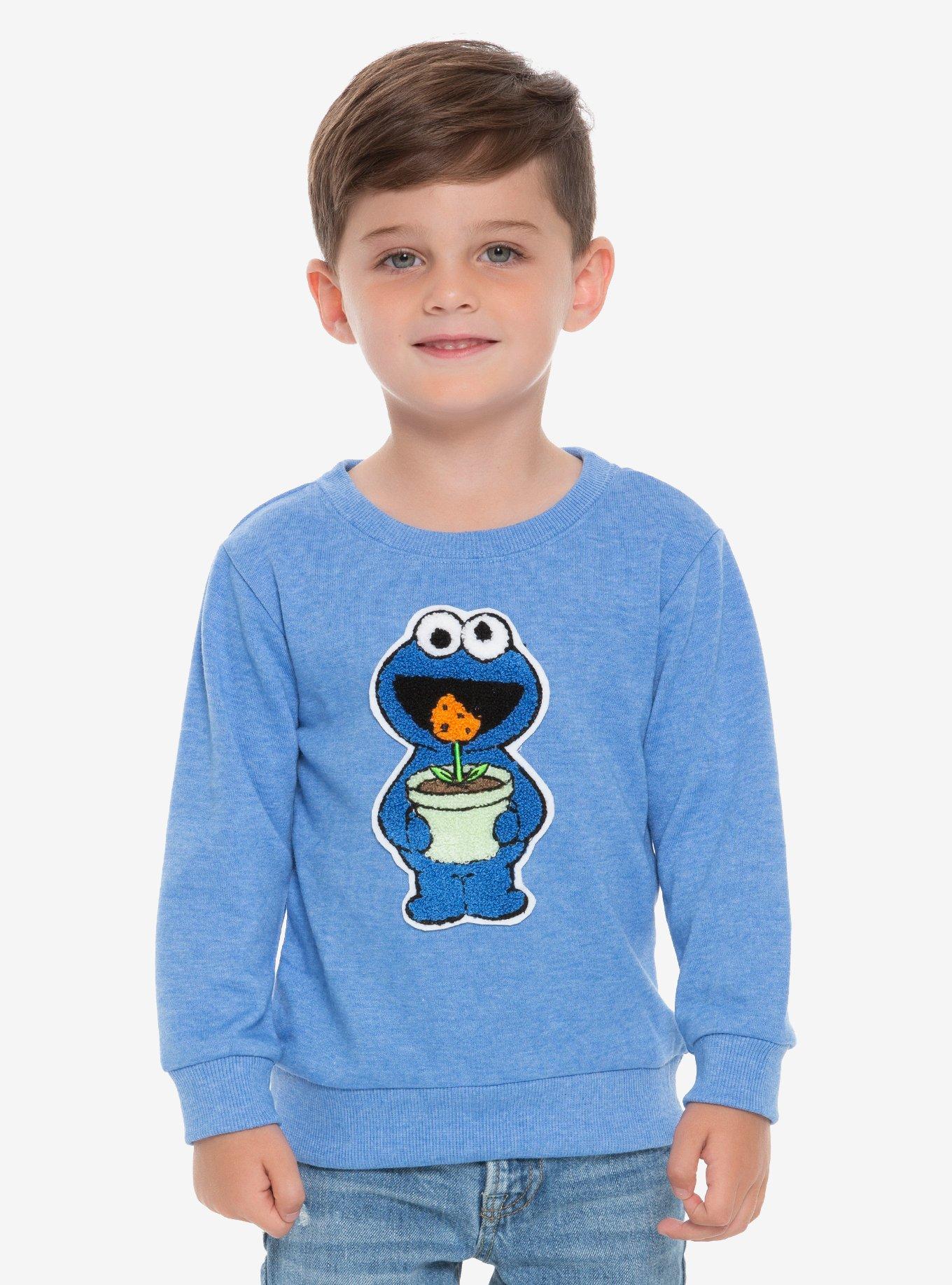 Sesame Street Cookie Monster Toddler Sweater - BoxLunch Exclusive, BLUE, hi-res