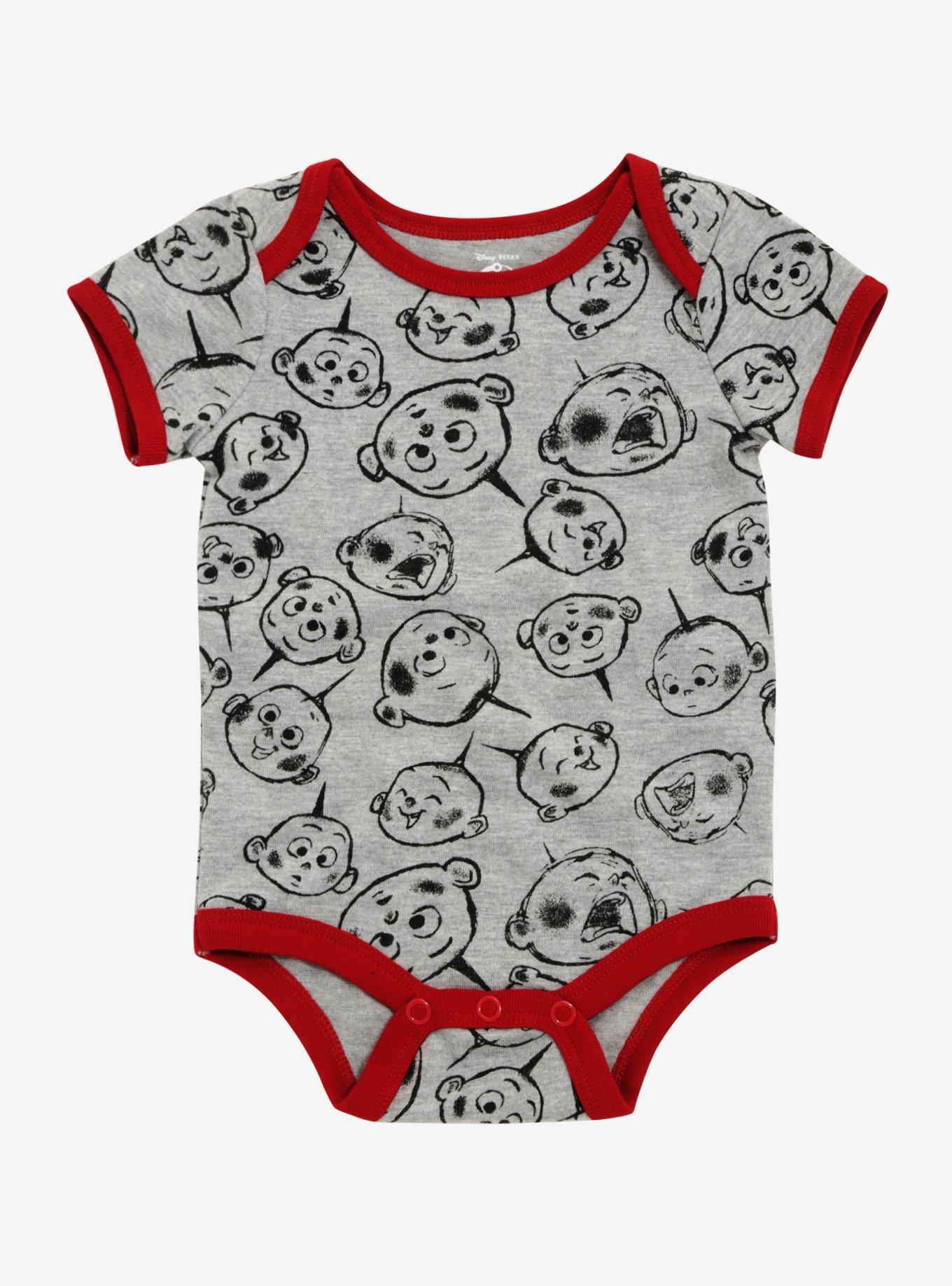 Disney Pixar Incredibles 2 Jack-Jack Baby Bodysuit - BoxLunch Exclusive, GREY, hi-res