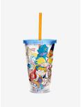 Nickelodeon Retro Characters Acrylic Straw Cup, , hi-res