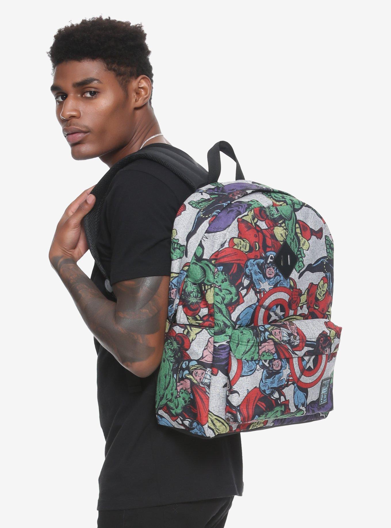 Marvel Avengers Comic Print Backpack, , hi-res