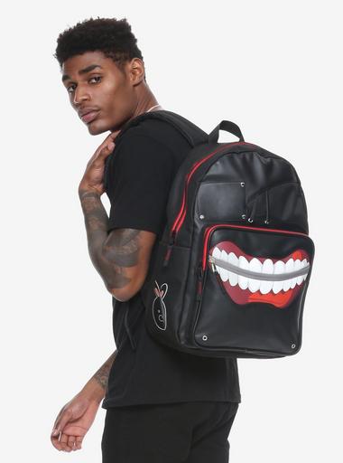 Tokyo Ghoul Ken Kaneki Mask Faux Leather Backpack Hot Topic