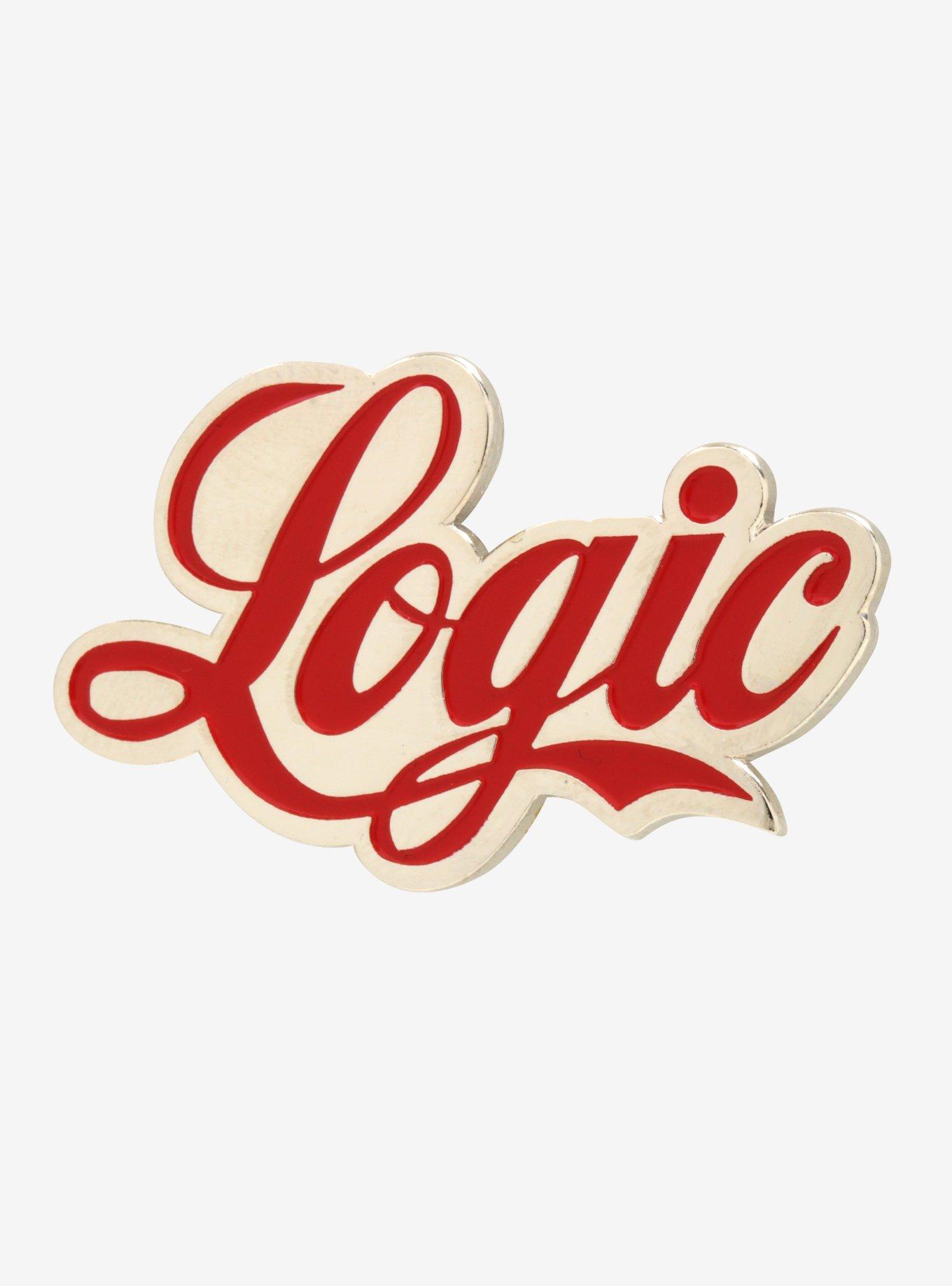 Logic Red Enamel Pin, , hi-res