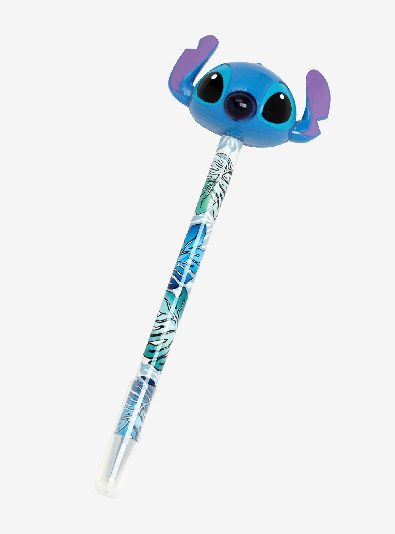 10Pcs Disney Lilo & Stitch Straw Topper Reusable Drinking Pen