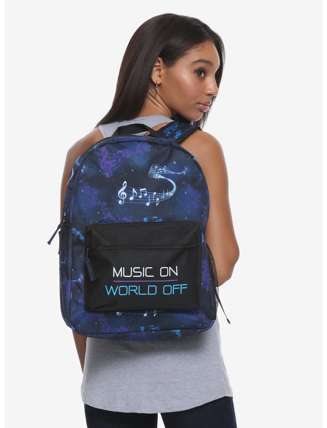 Music On World Off Galaxy Backpack, , hi-res