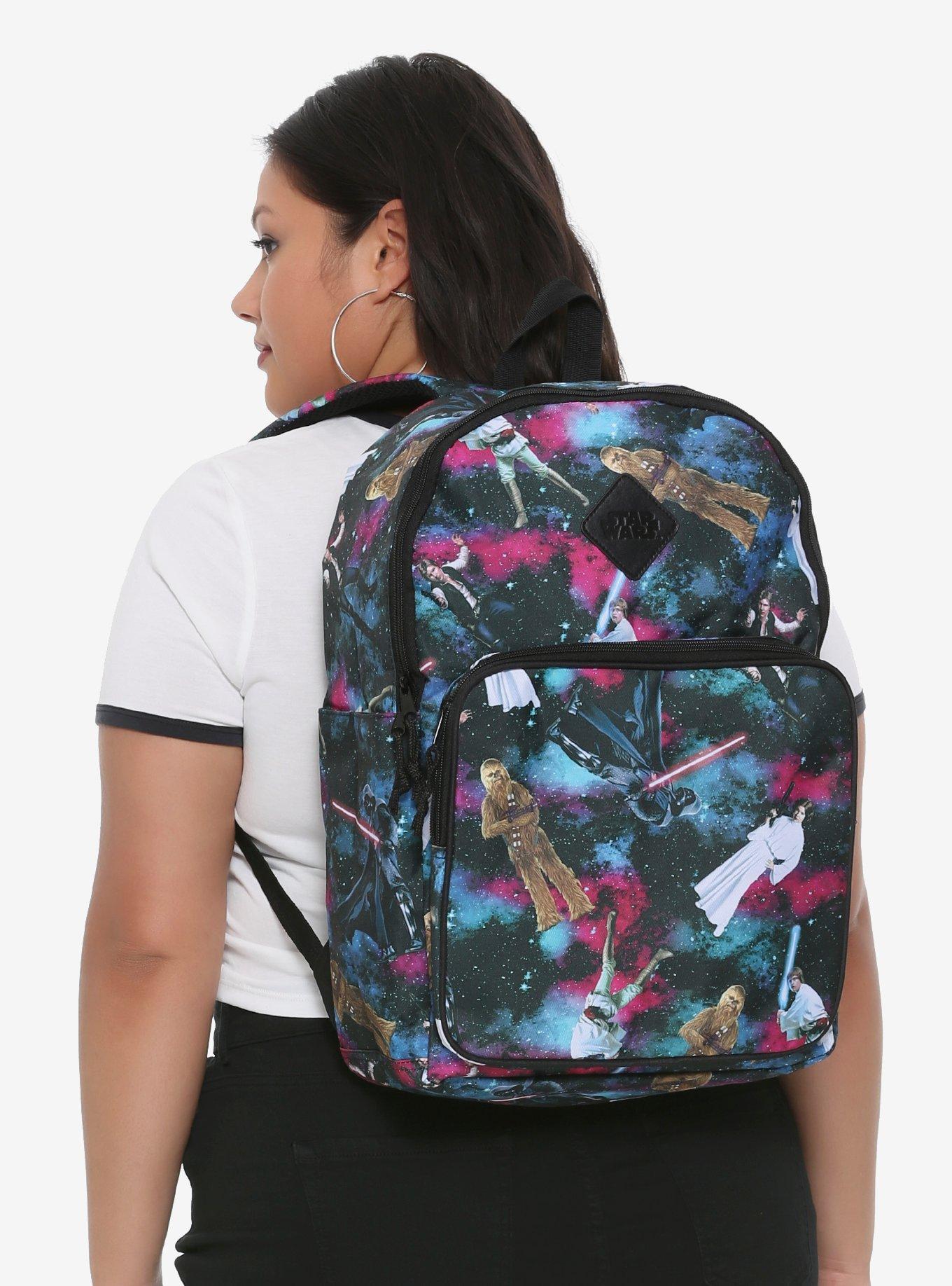 Star Wars Characters Galaxy Print Backpack Hot Topic