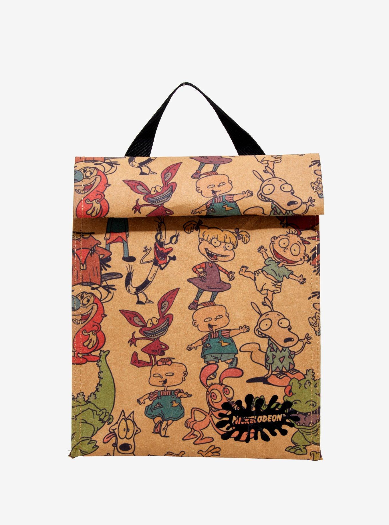 Nickelodeon Retro Characters Insulated Lunch Sack, , hi-res