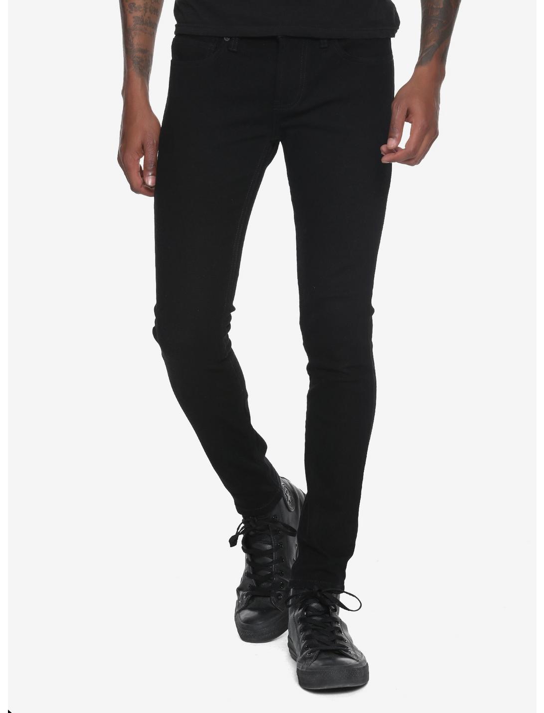 NEW! XXX RUDE 32 Inch Inseam Black Stinger Jeans, BLACK, hi-res