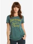 The Lord Of The Rings Green Dragon Inn Womens Tee - BoxLunch Exclusive, GREEN, hi-res
