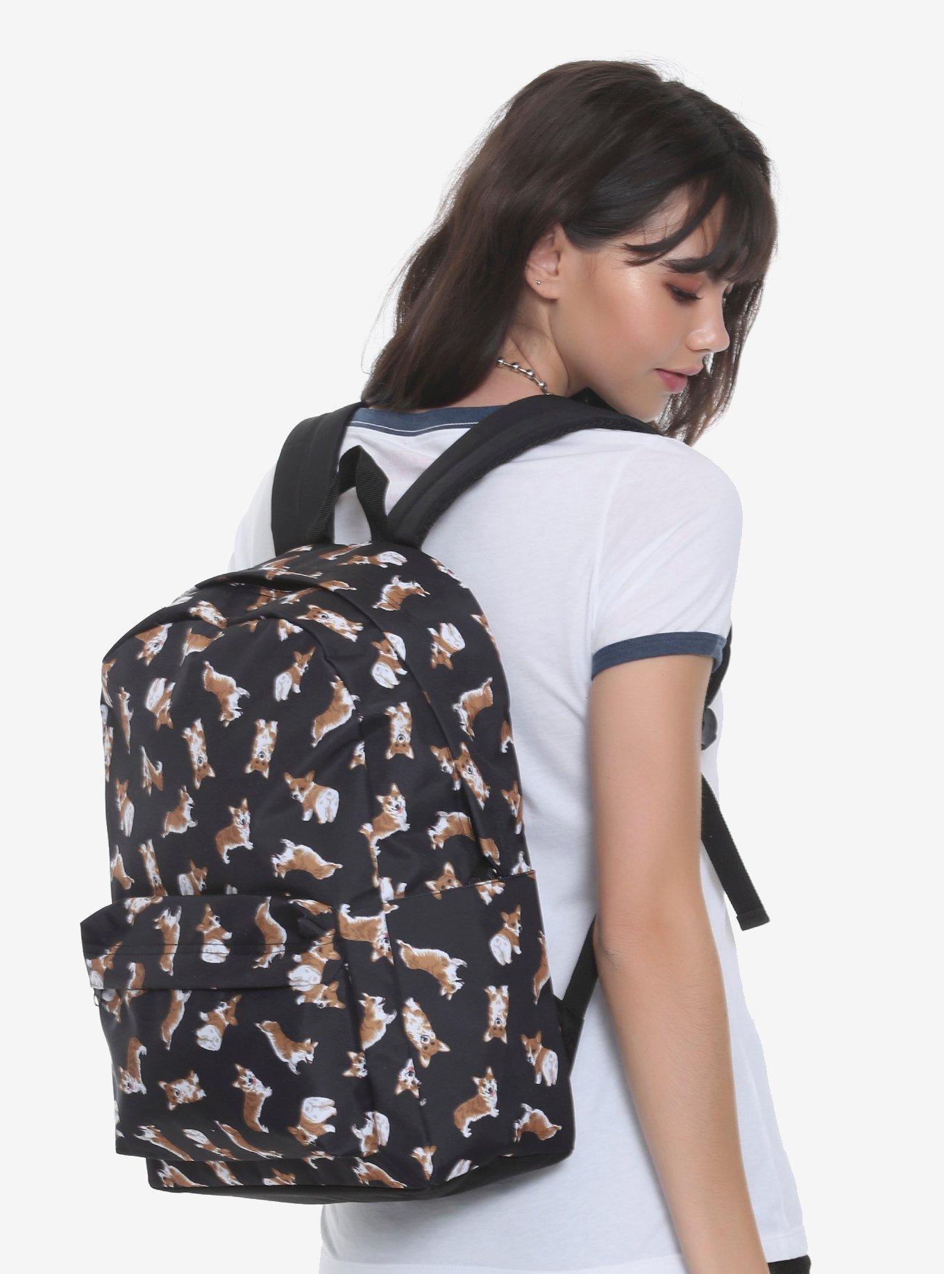 Corgi Print Backpack, , hi-res