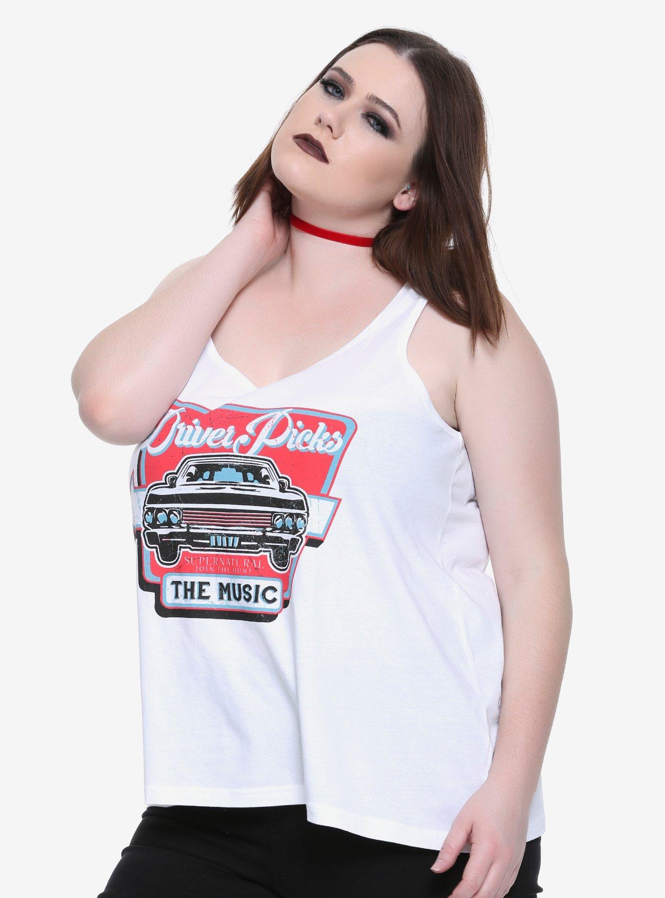 Supernatural Driver Picks The Music Girls Tank Top Plus Size, MULTI, hi-res