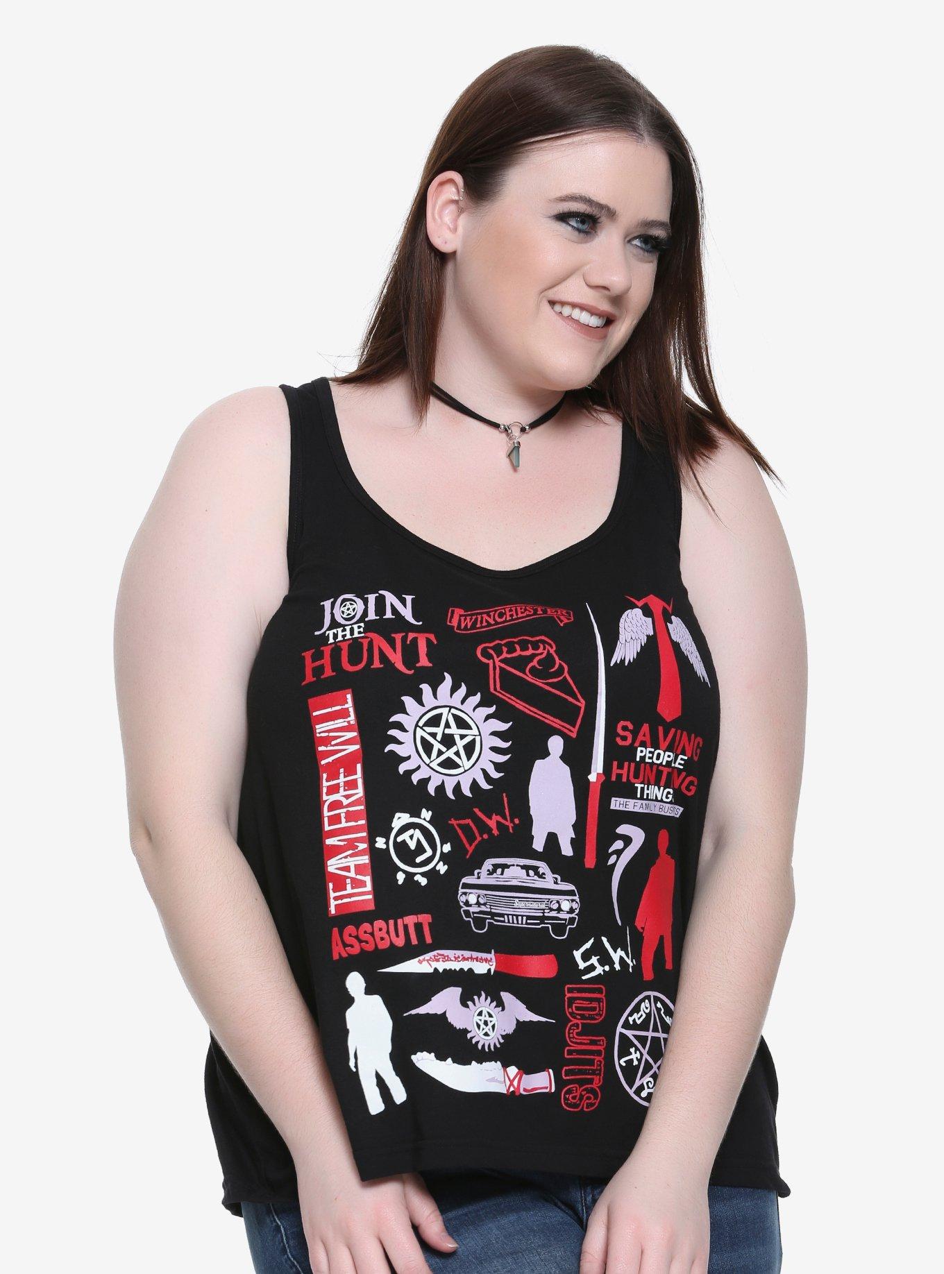 Supernatural Icons Girls Tank Top Plus Size | Hot Topic