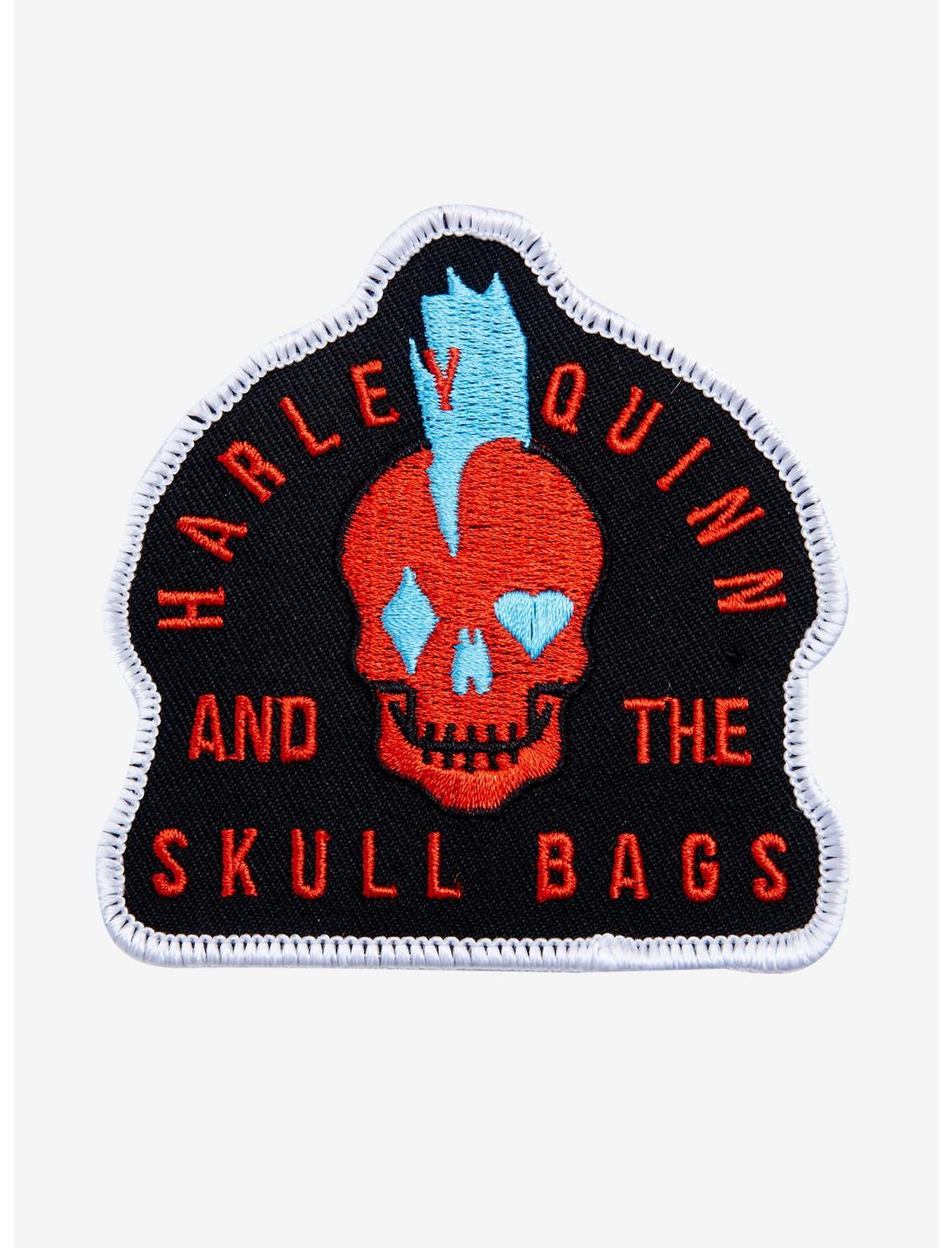 DC Comics Harley Quinn And The Skull Bags Logo Patch, , hi-res