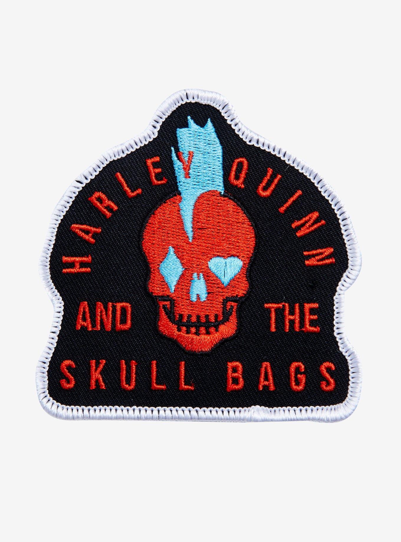 DC Comics Harley Quinn And The Skull Bags Logo Patch, , hi-res