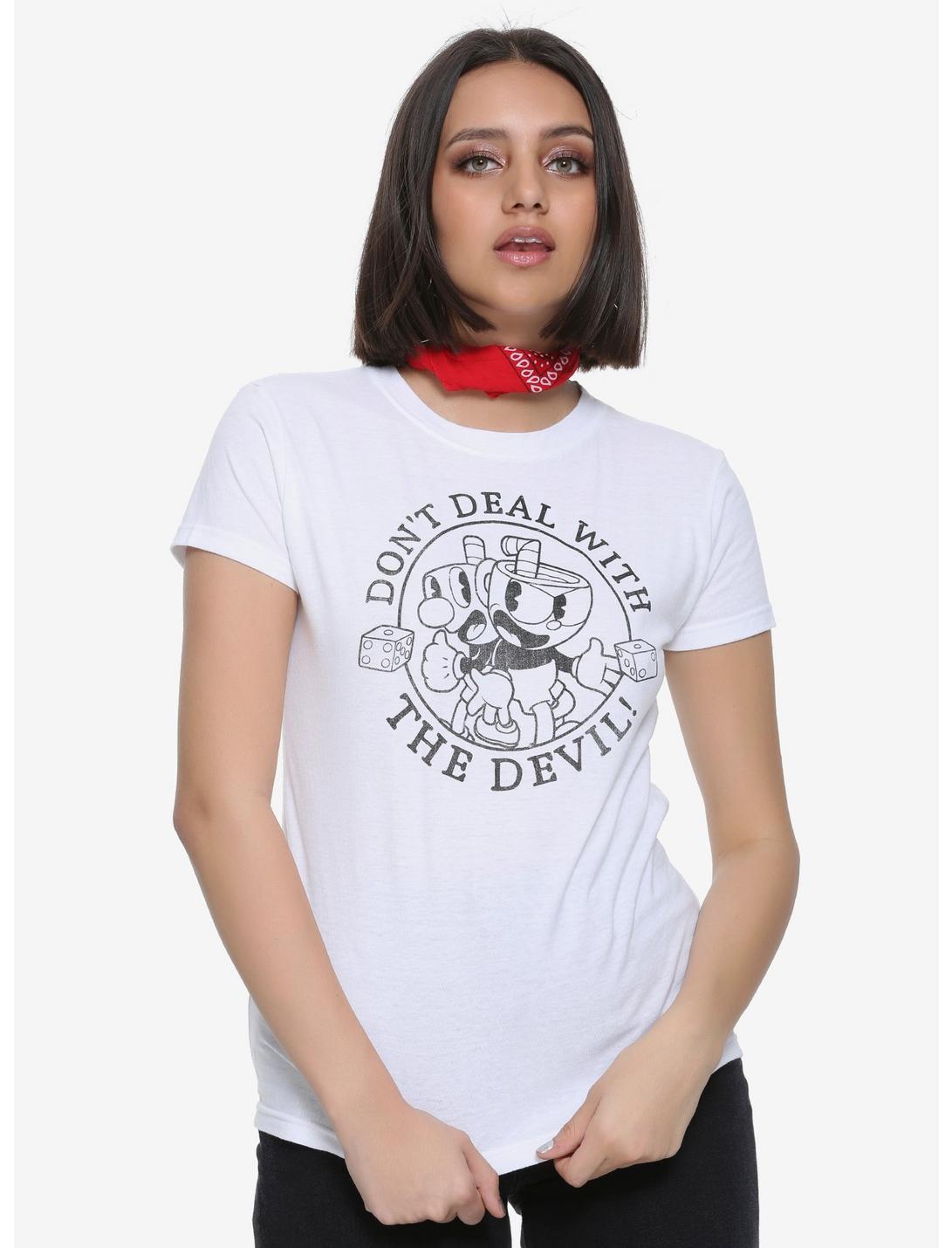 Cuphead Don't Deal With The Devil Girls T-Shirt, MULTI, hi-res