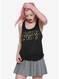 Star Wars Foil Logo Speckled Girls Tank Top, GOLD, hi-res