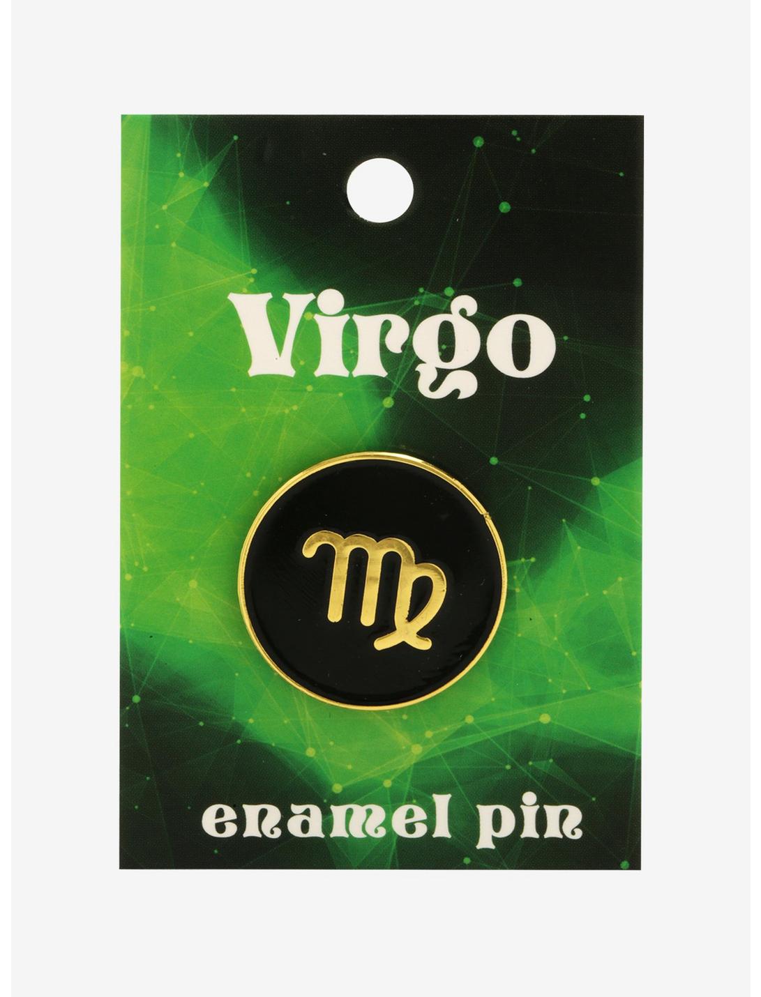 Virgo Zodiac Symbol Enamel Pin, , hi-res