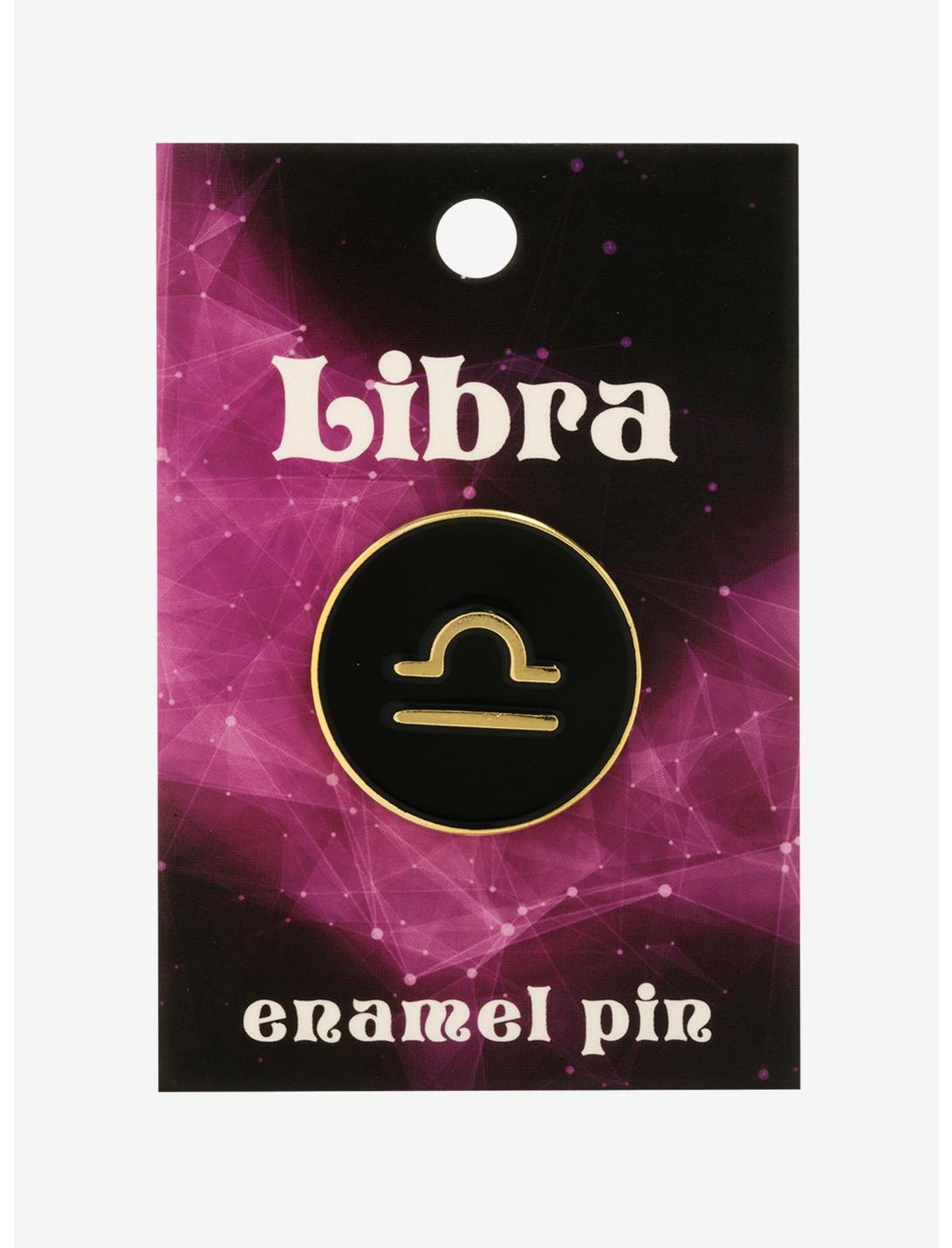 Libra Zodiac Symbol Enamel Pin, , hi-res
