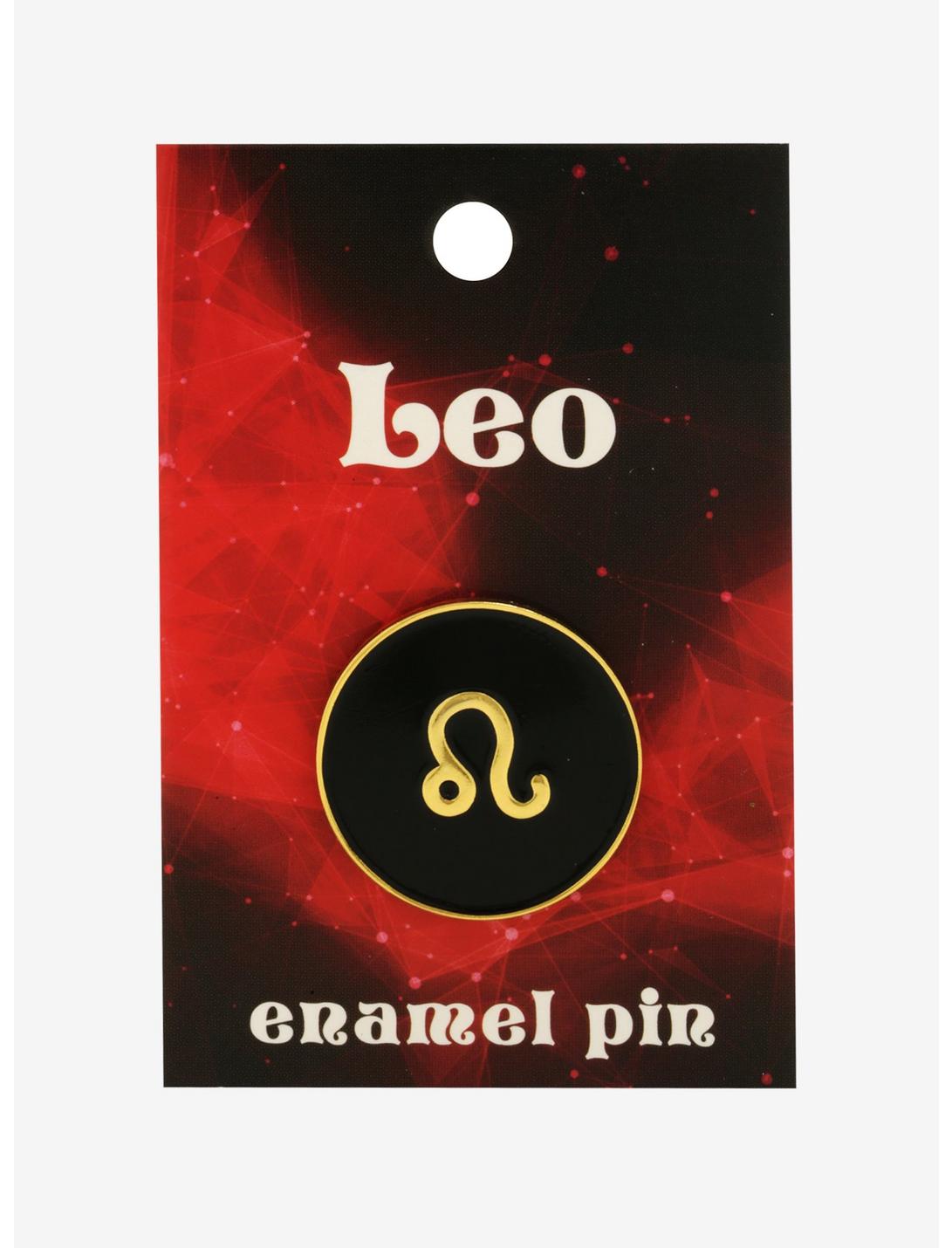 Leo Zodiac Symbol Enamel Pin, , hi-res