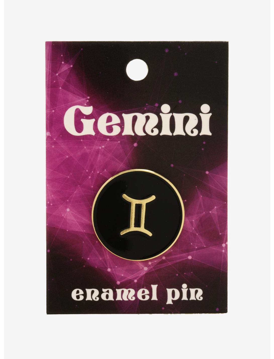 Gemini Zodiac Symbol Enamel Pin, , hi-res