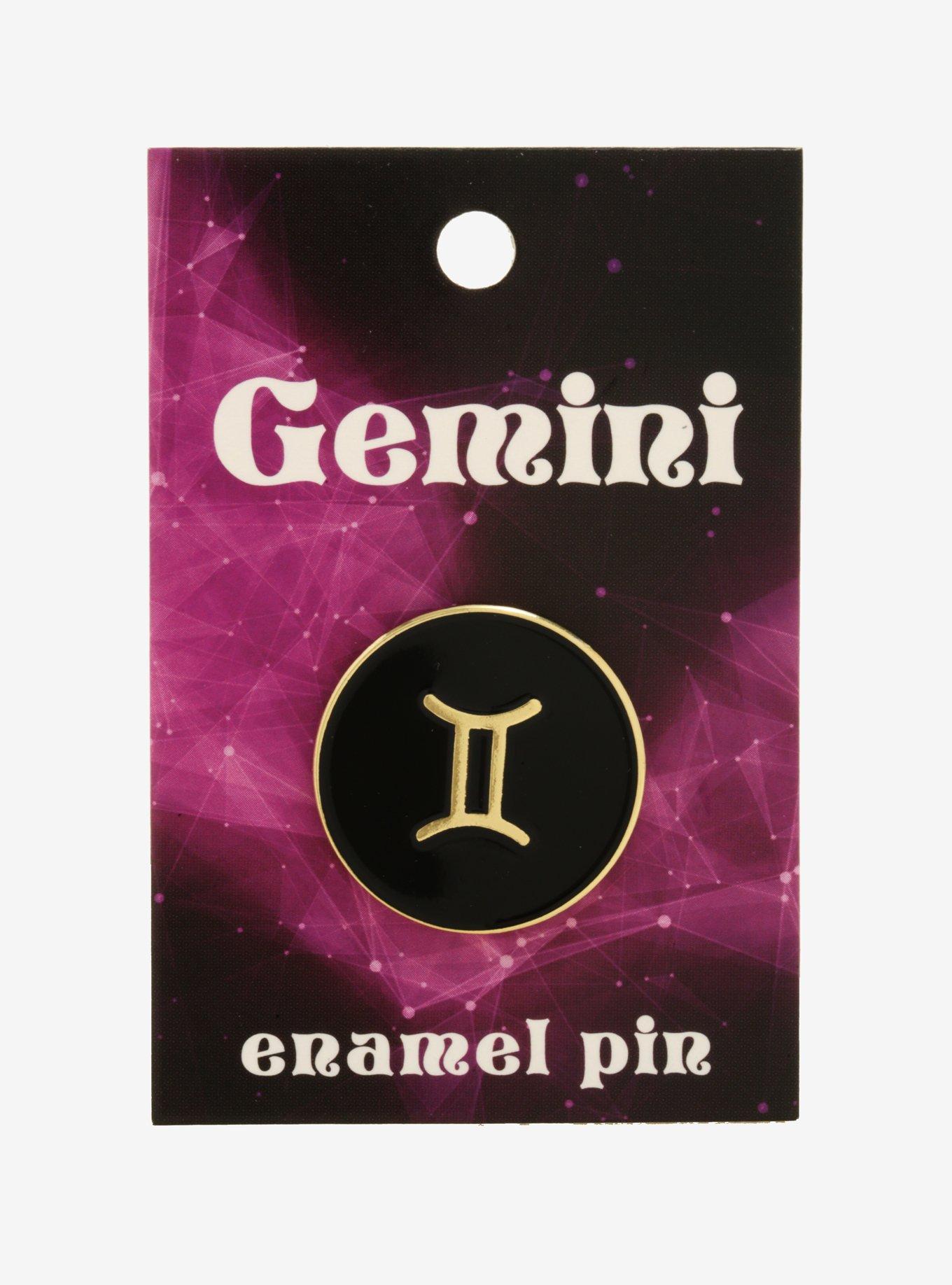 Gemini Zodiac Symbol Enamel Pin, , hi-res