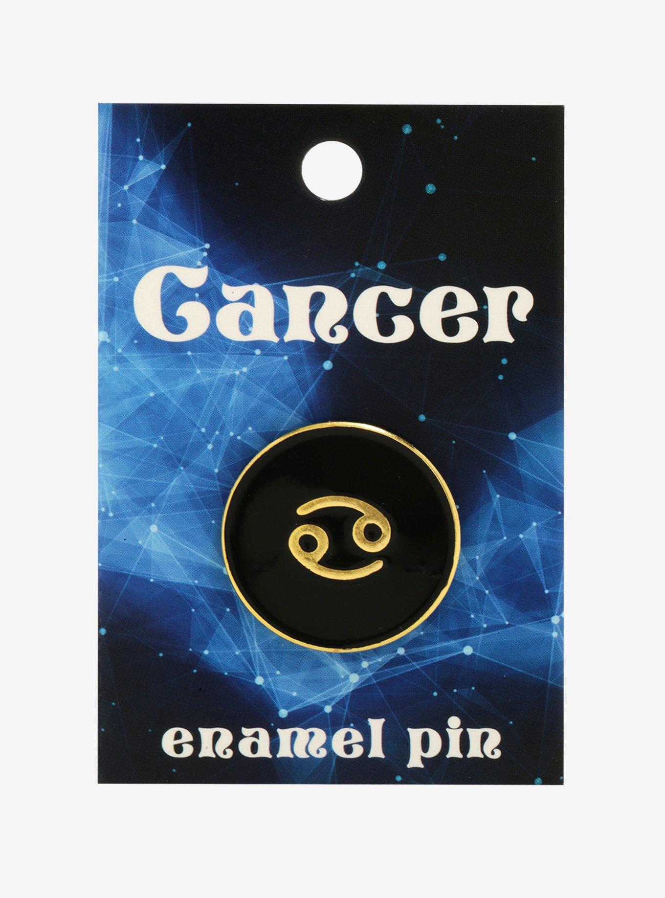 Cancer Zodiac Symbol Enamel Pin, , hi-res