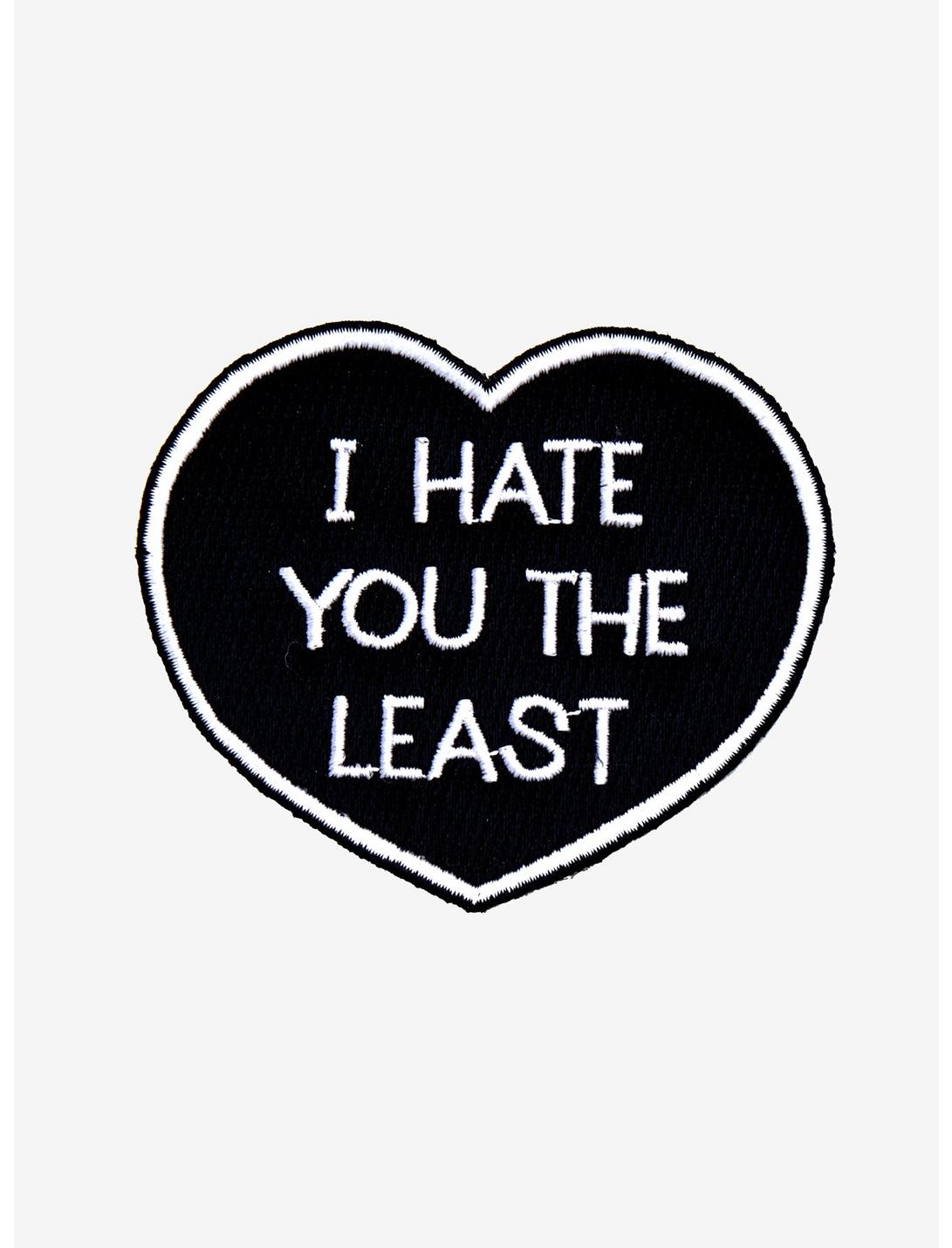 Hate You Least Heart Patch, , hi-res