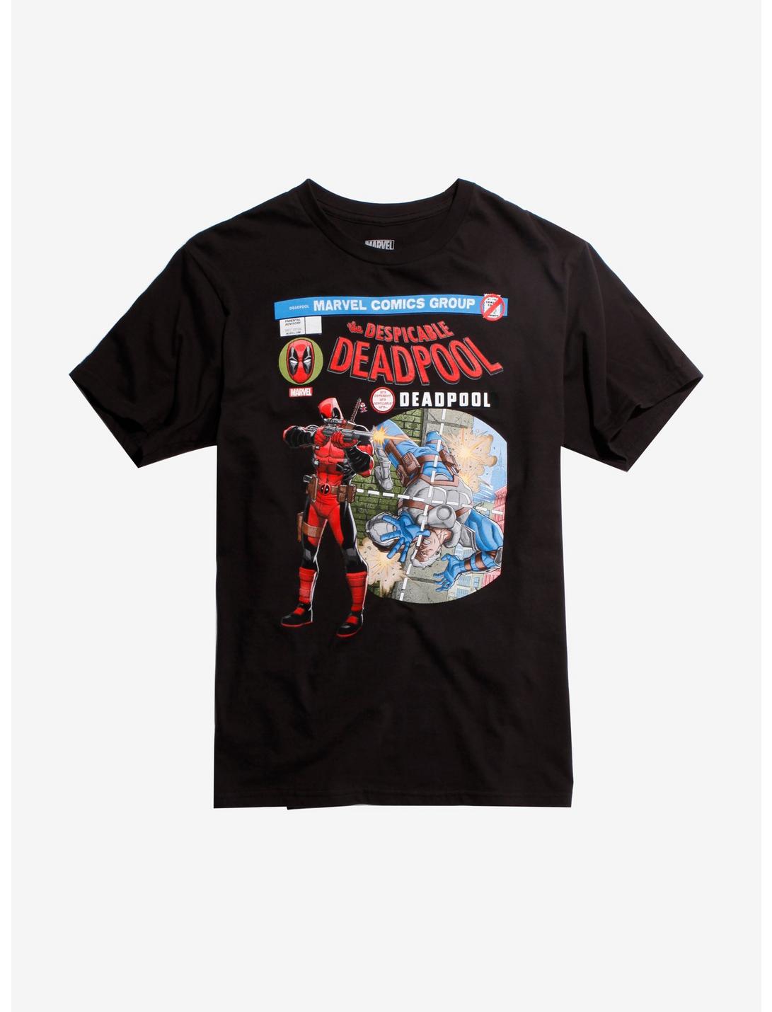 Marvel The Despicable Deadpool Cable T-Shirt, BLACK, hi-res