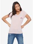 Mean Girls Ghost Pocket Womens Tee - BoxLunch Exclusive, PINK, hi-res