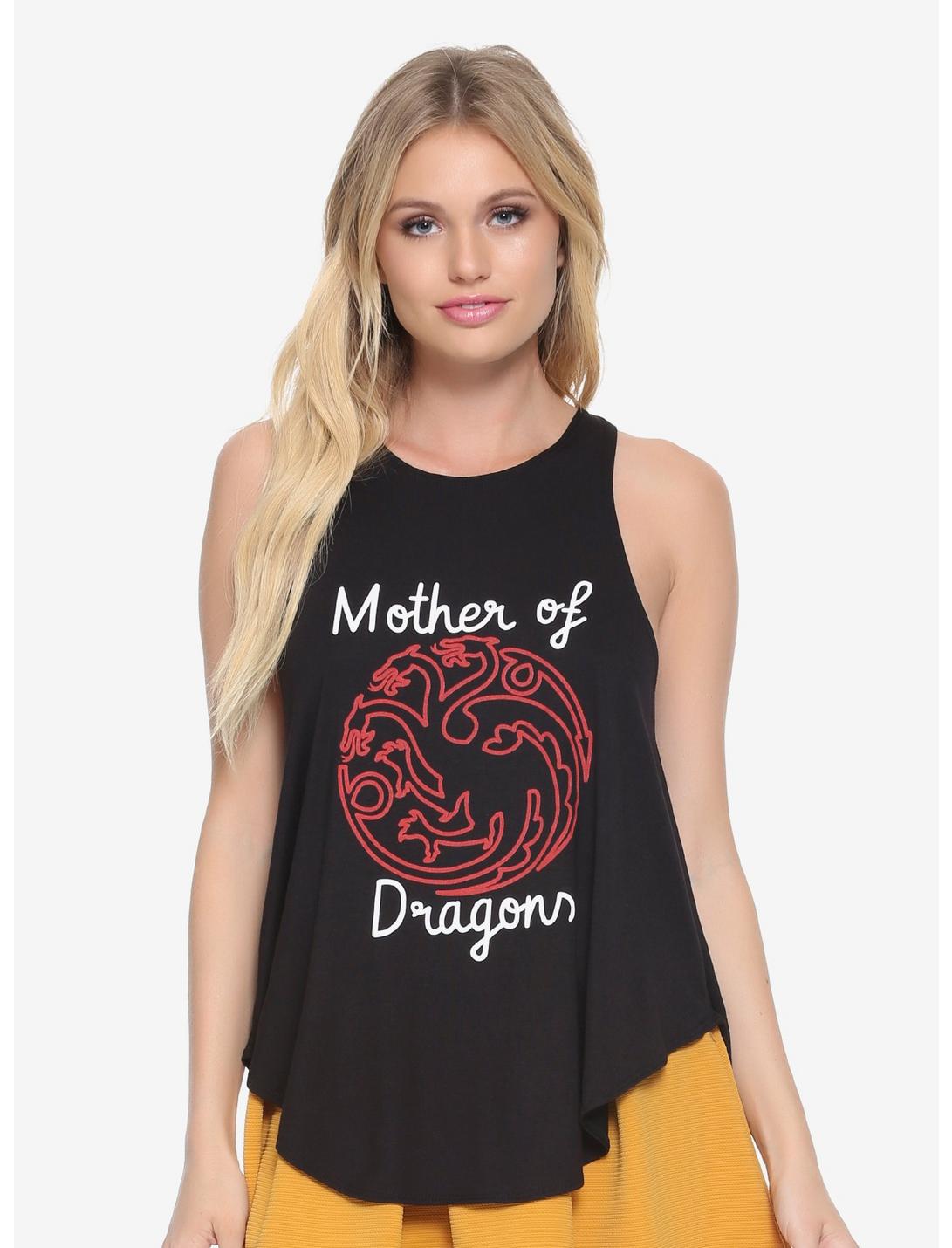 Game Of Thrones Mother Of Dragons Womens Tank Top - BoxLunch Exclusive, BLACK, hi-res