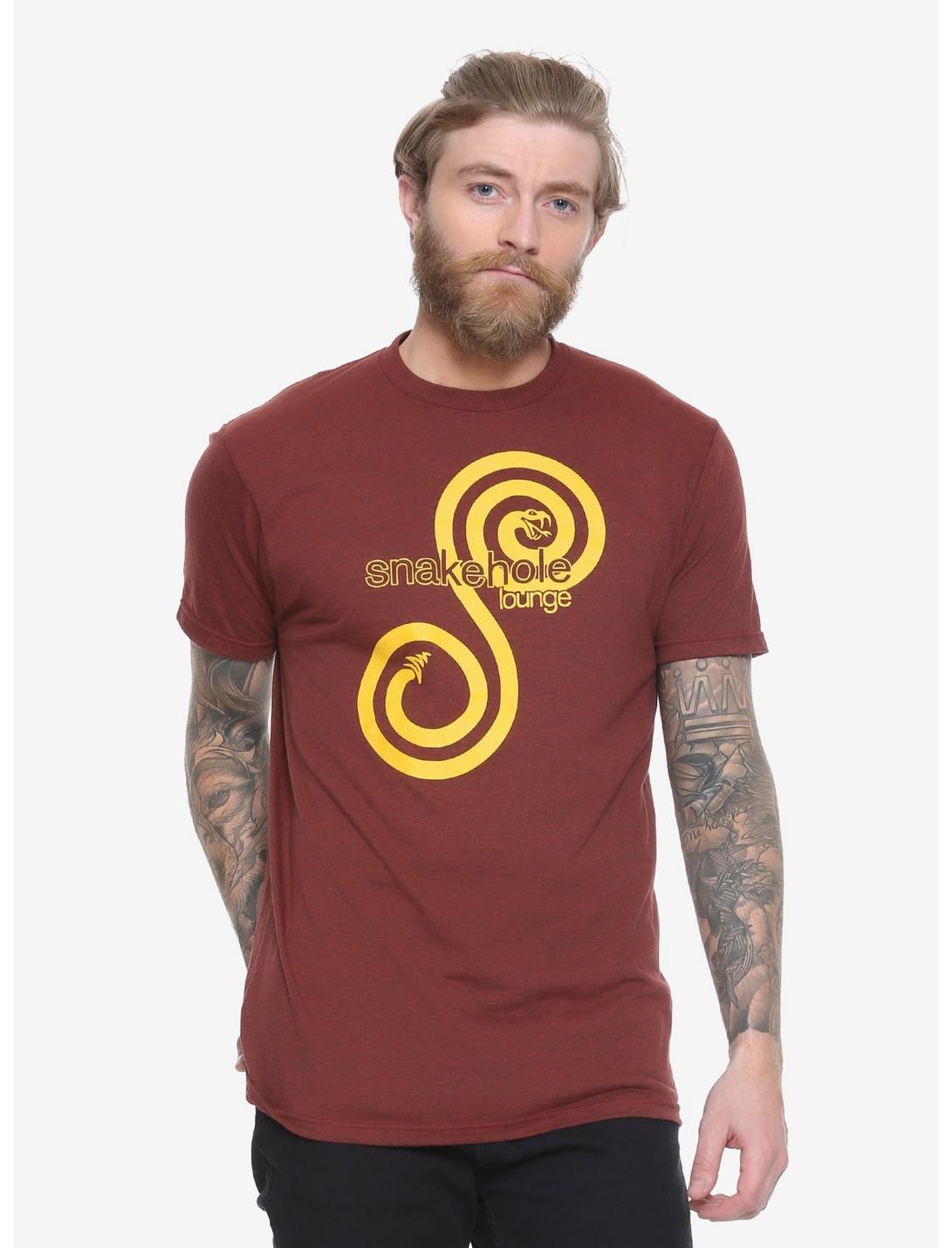 Parks And Recreation Snakehole Lounge T-Shirt - BoxLunch Exclusive, BURGUNDY, hi-res