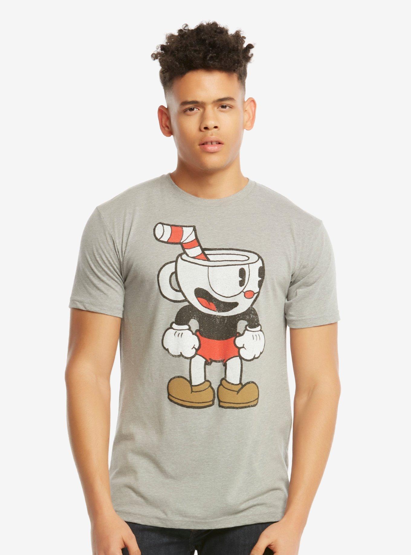 Cuphead Vintage T-Shirt, GREY, hi-res