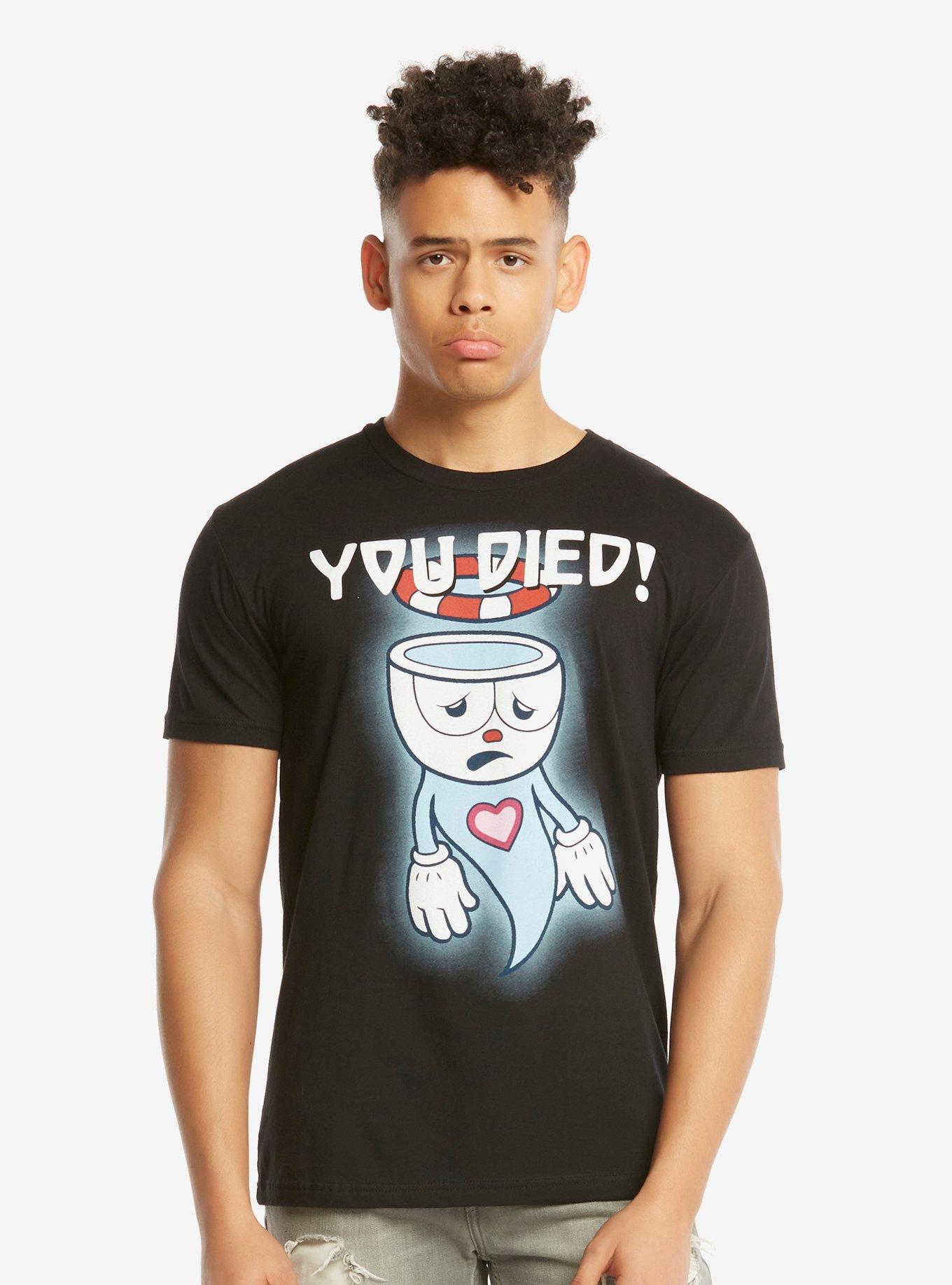 Cuphead Death T-Shirt, BLACK, hi-res