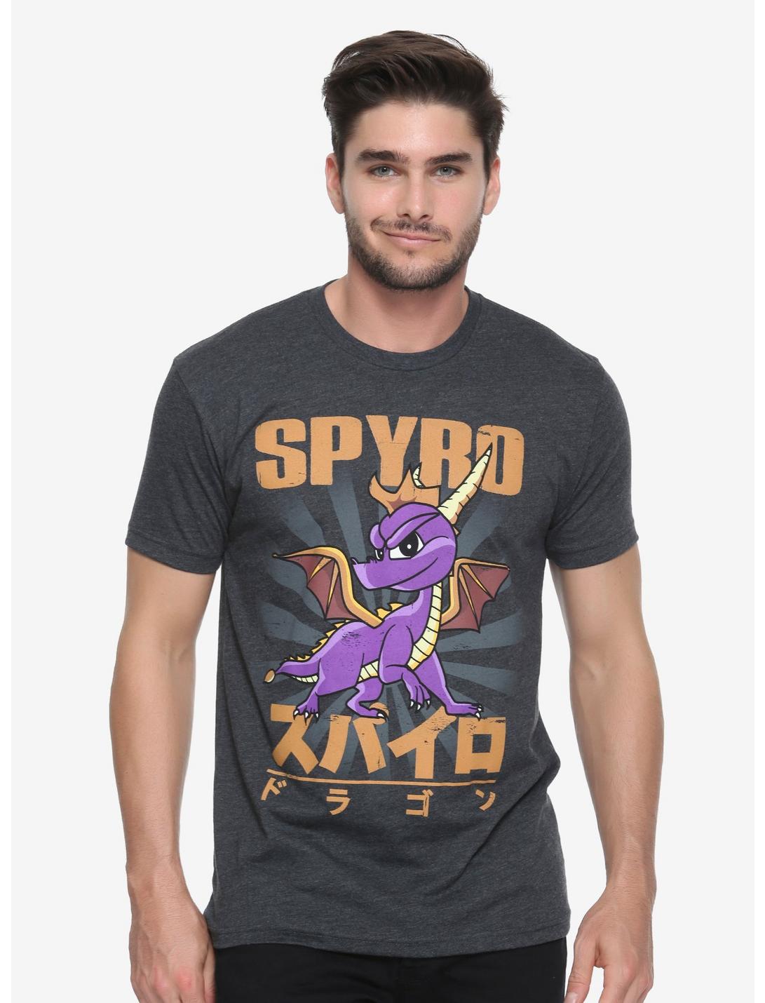 Spyro Kanji T-Shirt - BoxLunch Exclusive, BLACK, hi-res