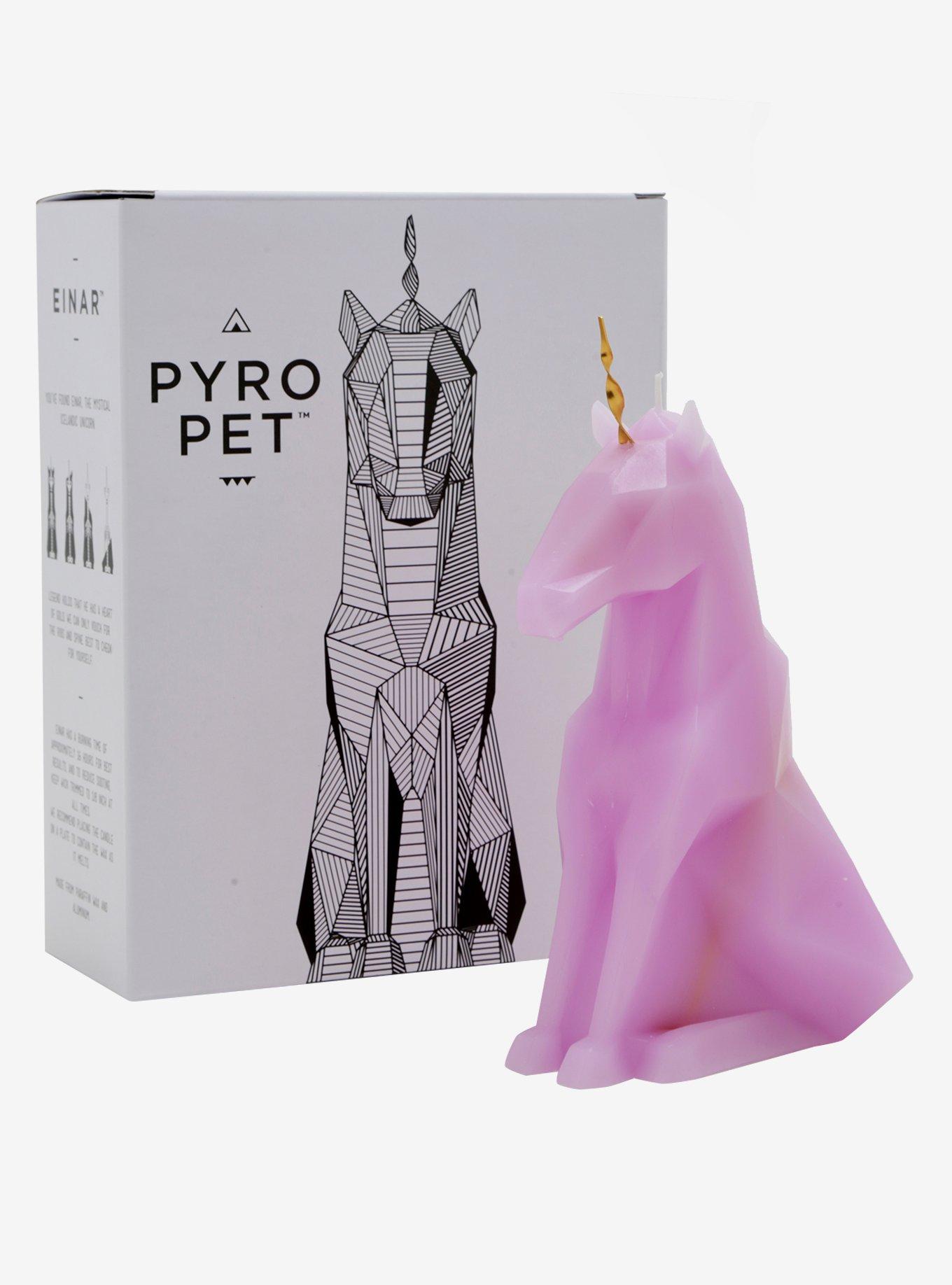 PyroPet Pink Unicorn Skeleton Candle, , hi-res