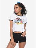 Disney Mickey Mouse & Friends Girls Ringer Crop T-Shirt, MULTI, hi-res