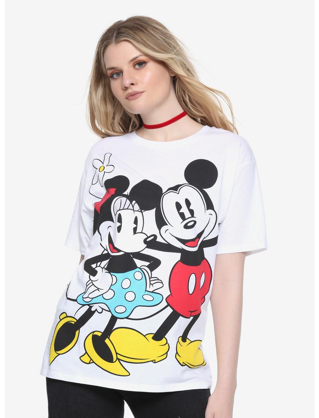 Disney Mickey Mouse & Minnie Mouse Oversized Girls T-Shirt, MULTI, hi-res