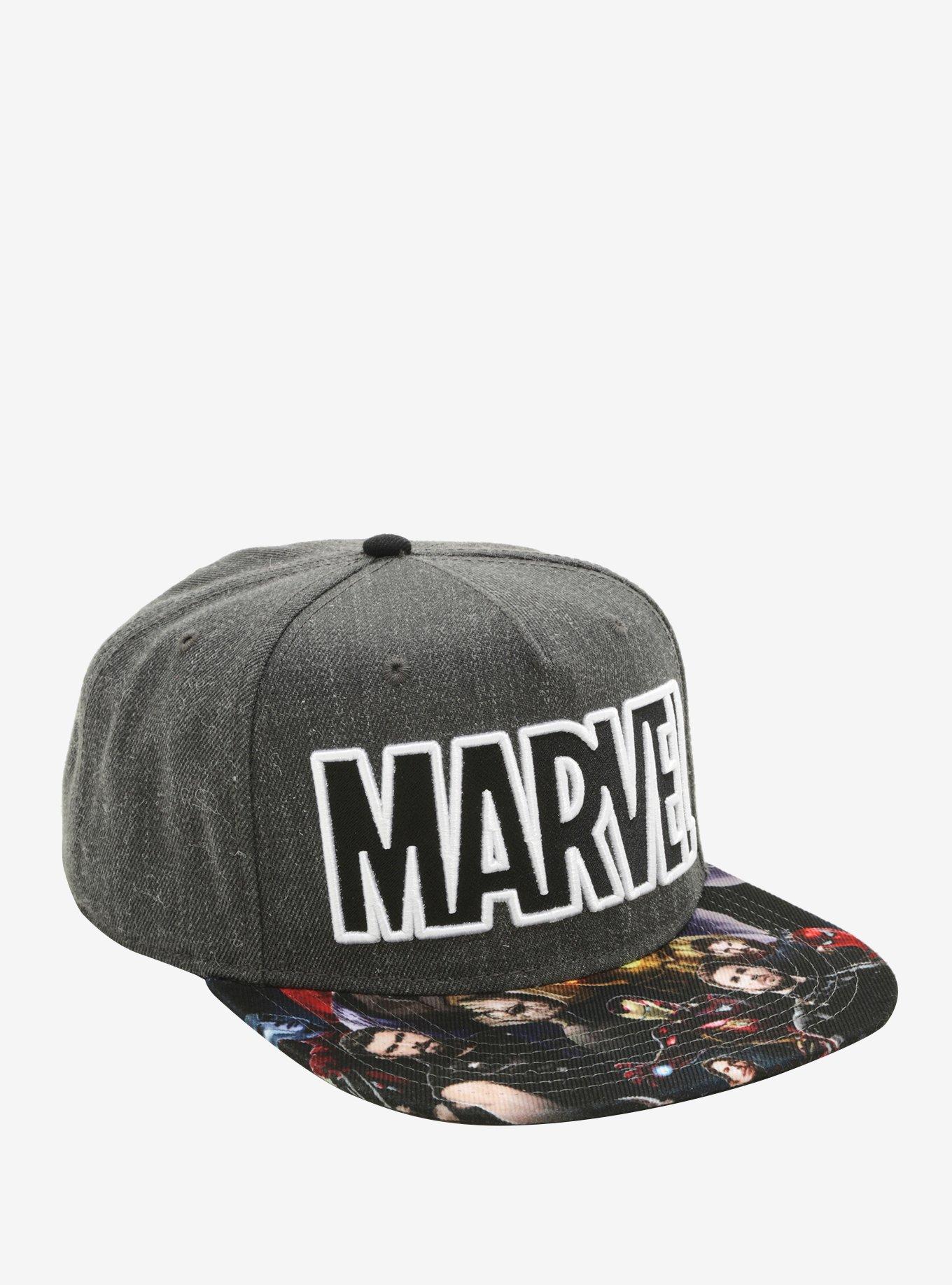 Marvel Avengers Logo Snapback Hat, , hi-res