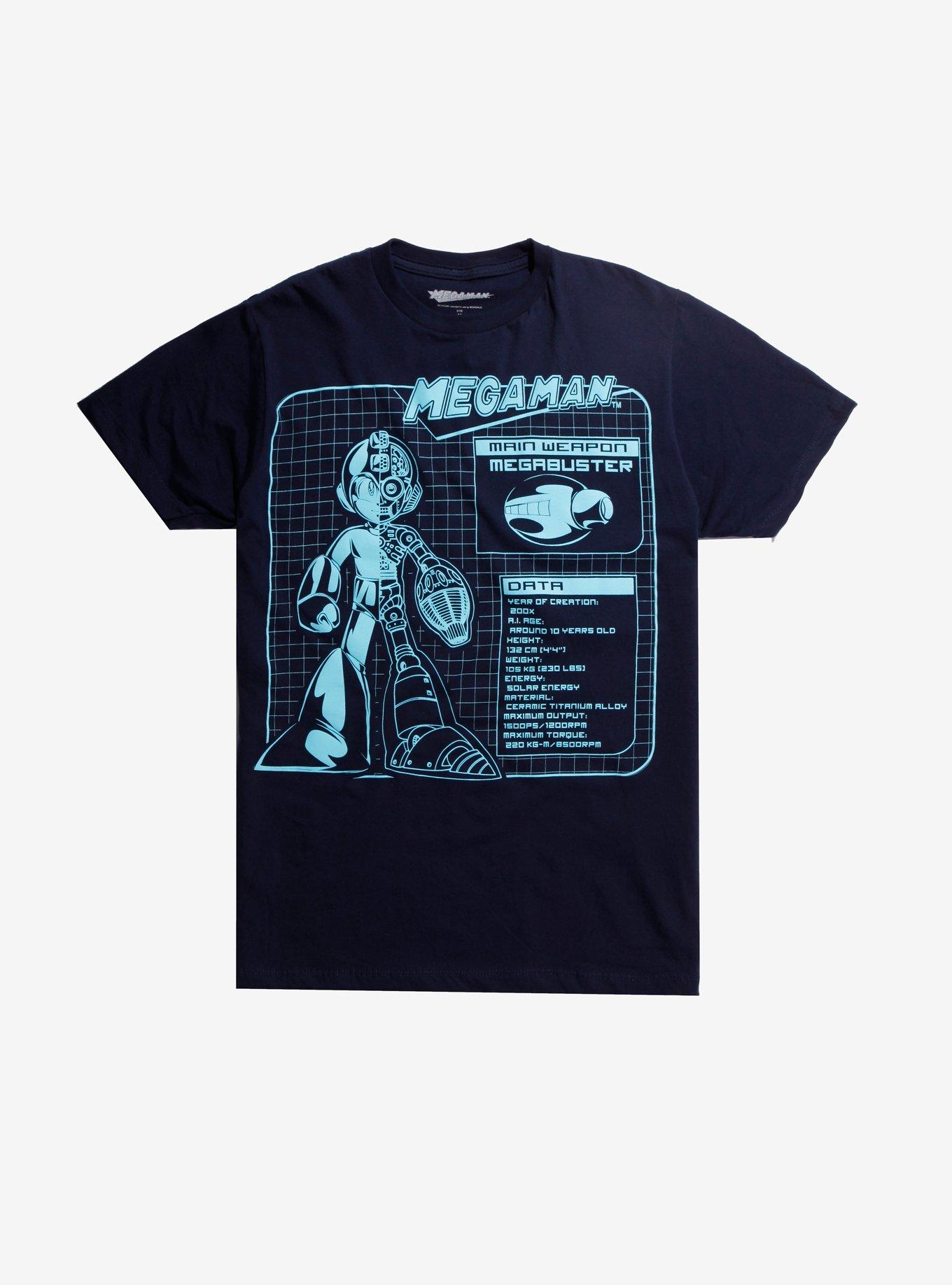 Mega Man Schematic T-Shirt, NAVY, hi-res