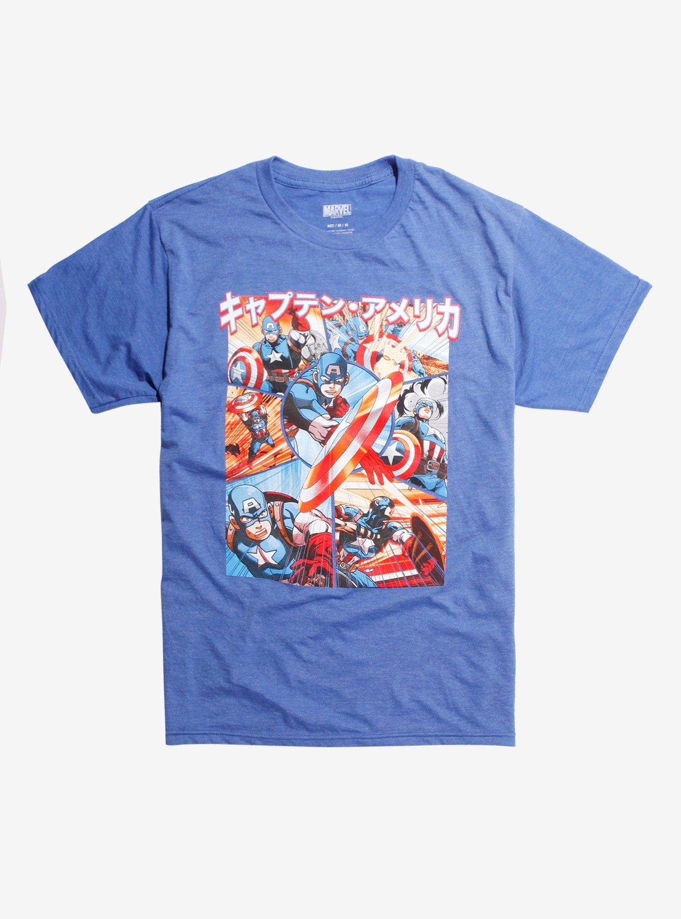 Marvel Captain America Anime T-Shirt Hot Topic Exclusive | Hot Topic