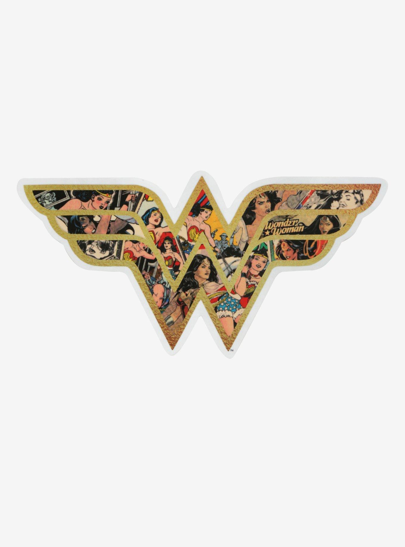 DC Comics Wonder Woman Gold Foil Decal, , hi-res