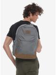 Dickies Grey & Brown Faux Leather Bottom Backpack, , hi-res