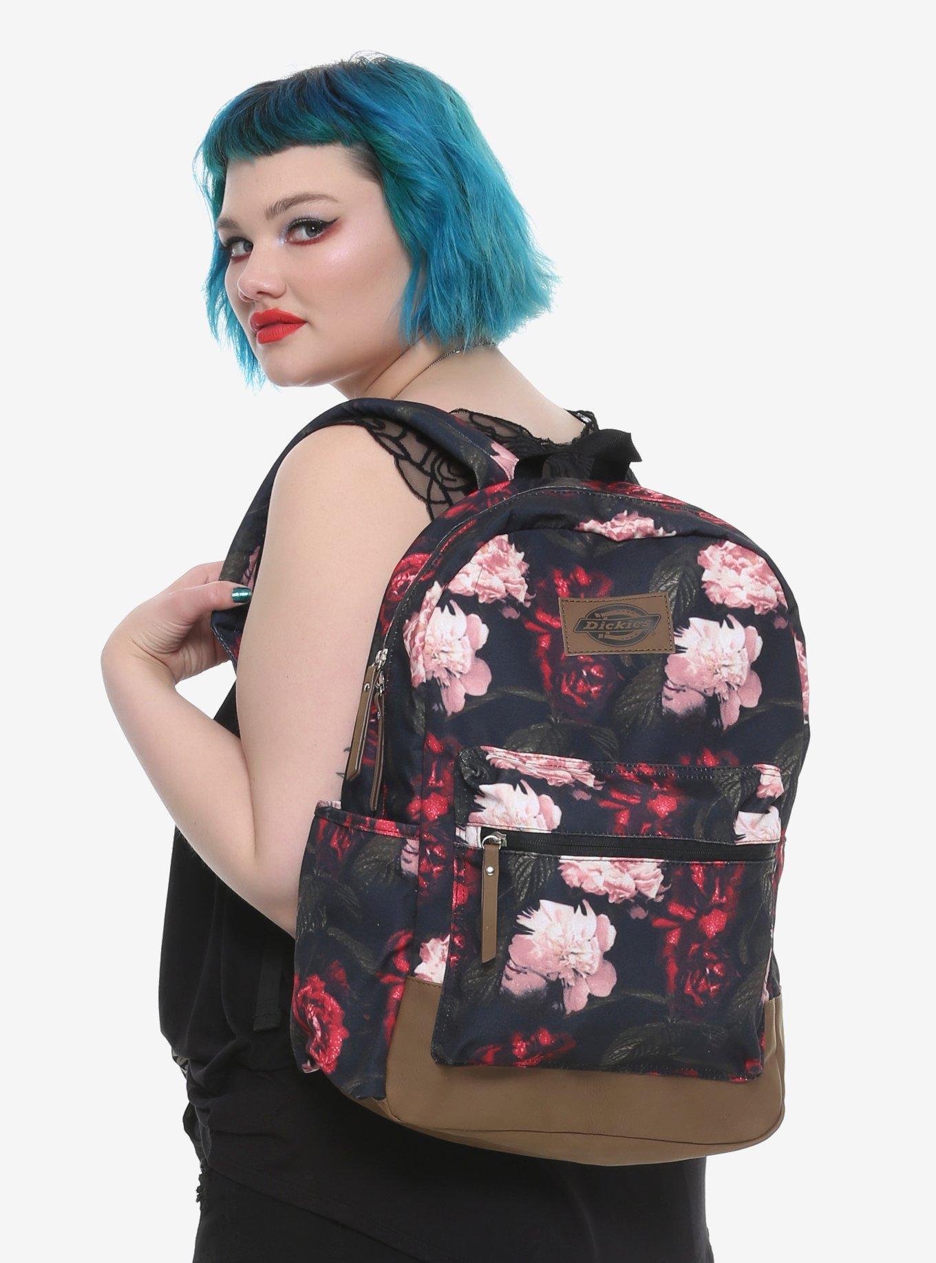 Dickies Dark Floral Backpack, , hi-res